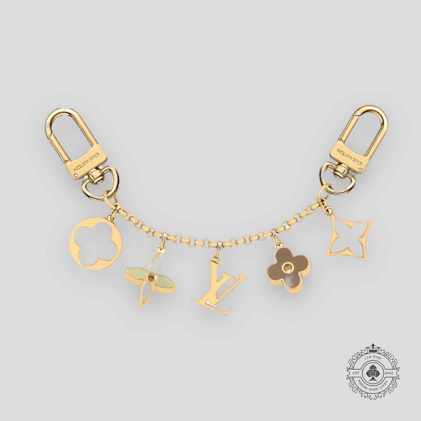 Louis Vuitton Fleur de Monogram Bag Charm Chain
