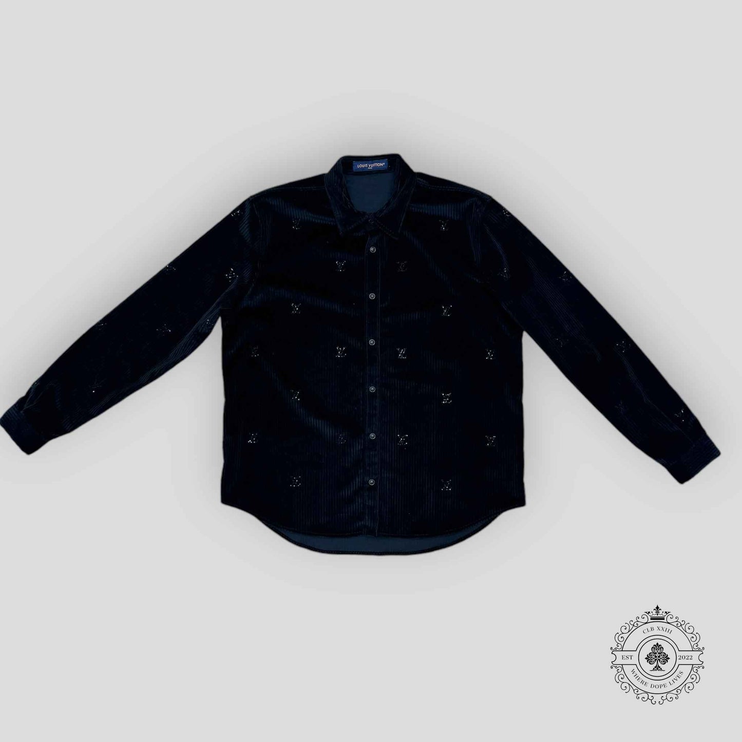 Louis Vuitton Button-Down Long-Sleeved Corduroy Shirt
