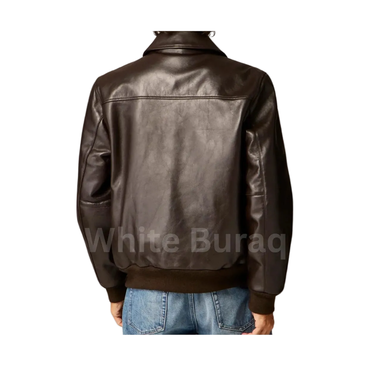 Men's Distressed Brown Vintage A-2 Aviator Leather Jacket