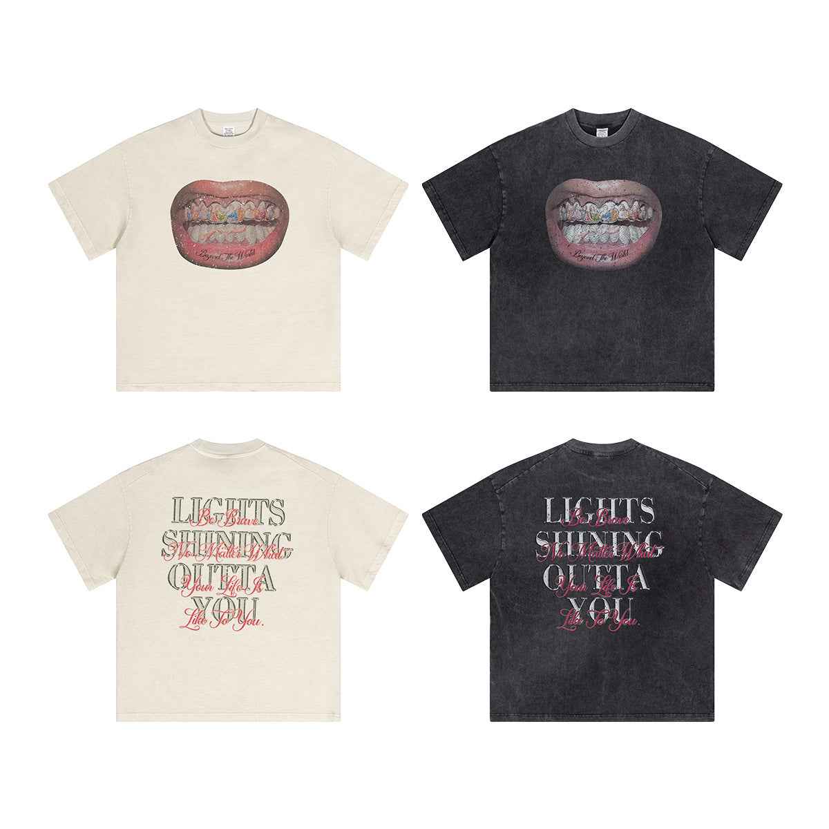 Mouth Graphic Print | Hip Hop T-Shirt