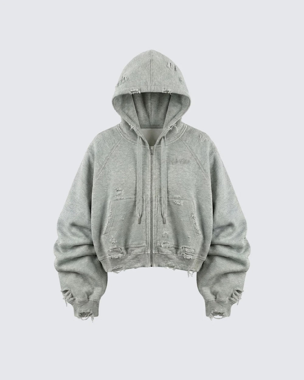 Ghost Distressed Hoodie