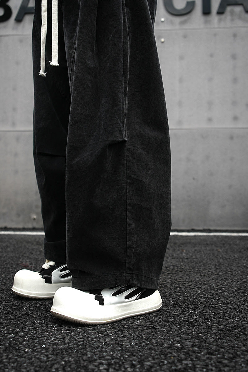 Baggy Wide-Leg Harem Pants
