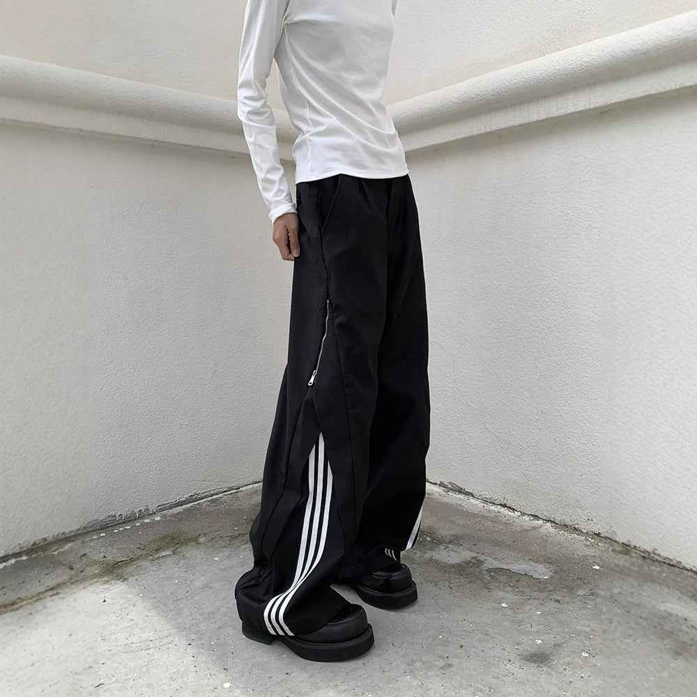 Street SP1 Relaxed Fit Stripe Wide Leg Joggers