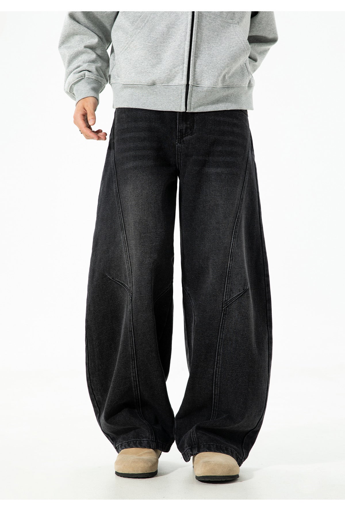 Retro Panelwork Denim Jeans