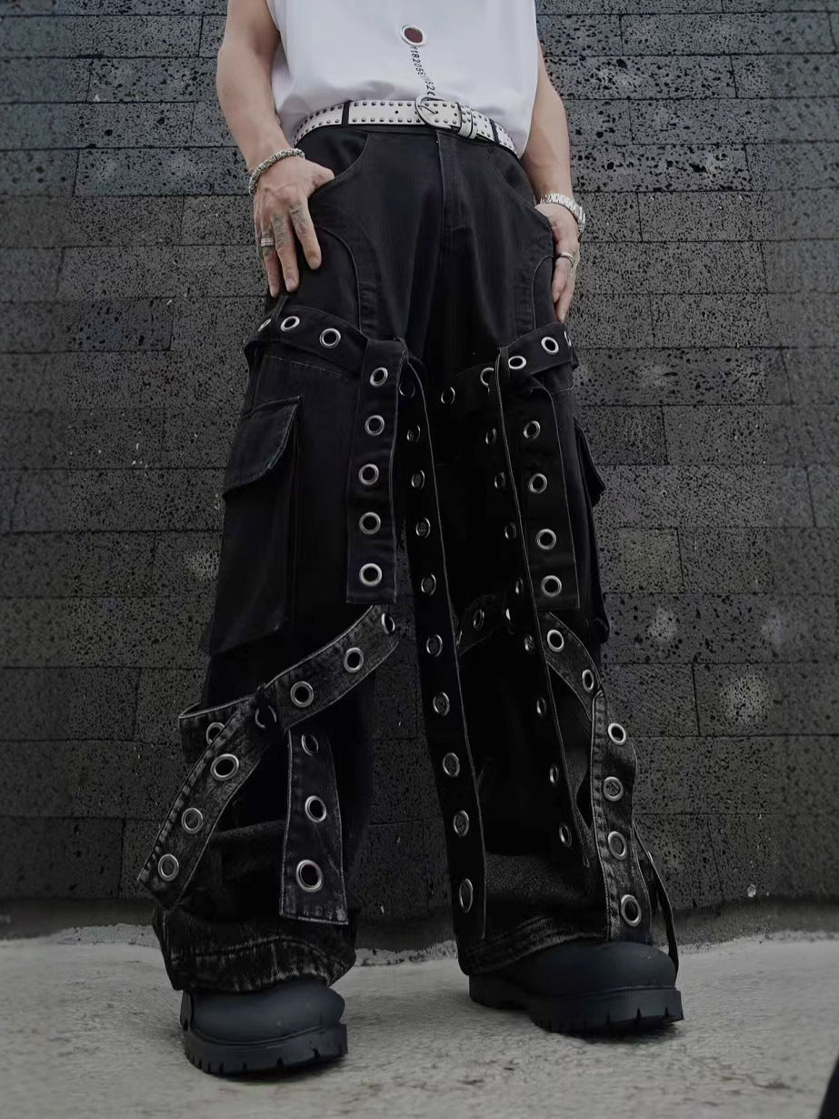 Heavy Punk Wide-Leg Pants