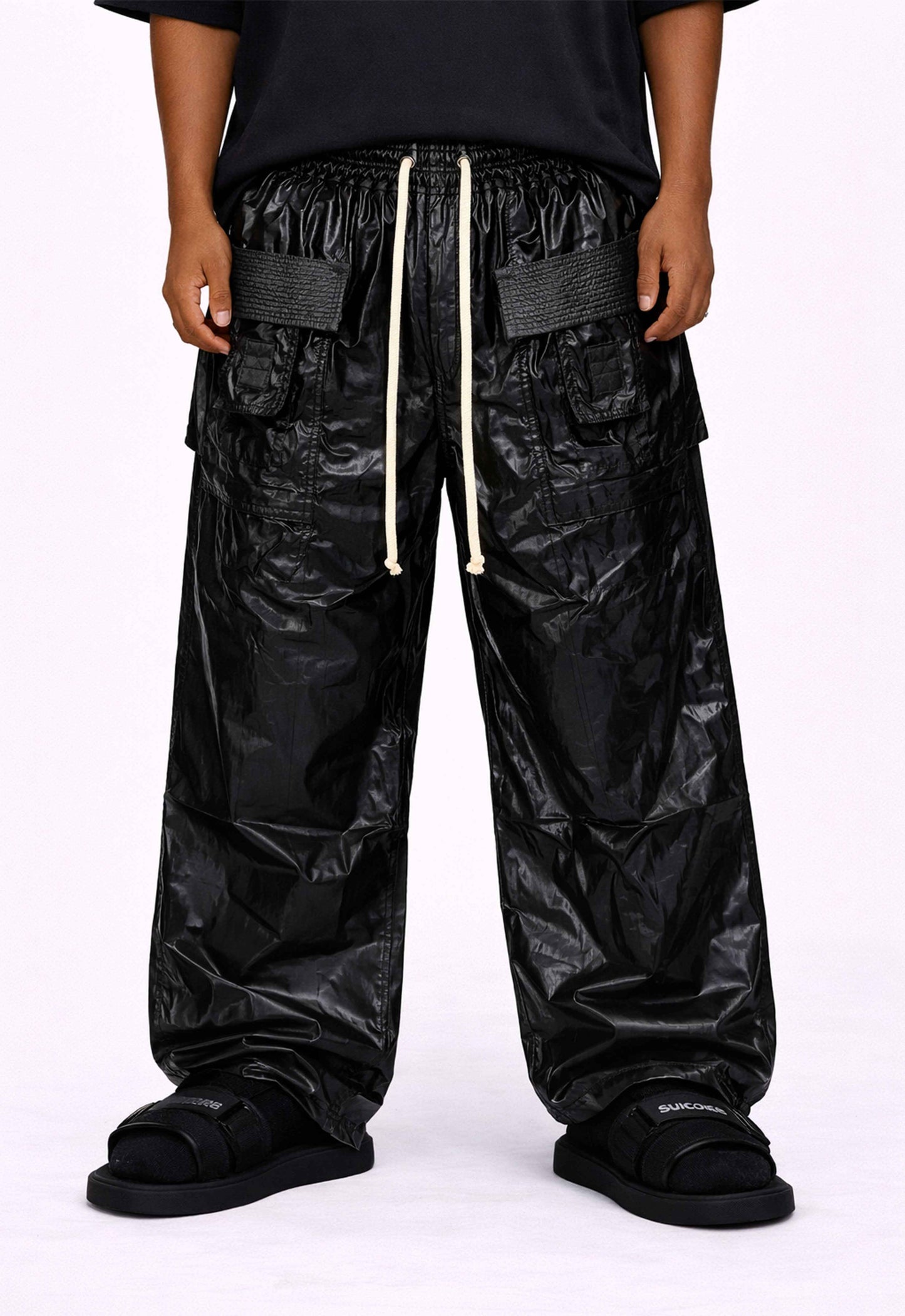 SHINE DROP CROTCH PANTS
