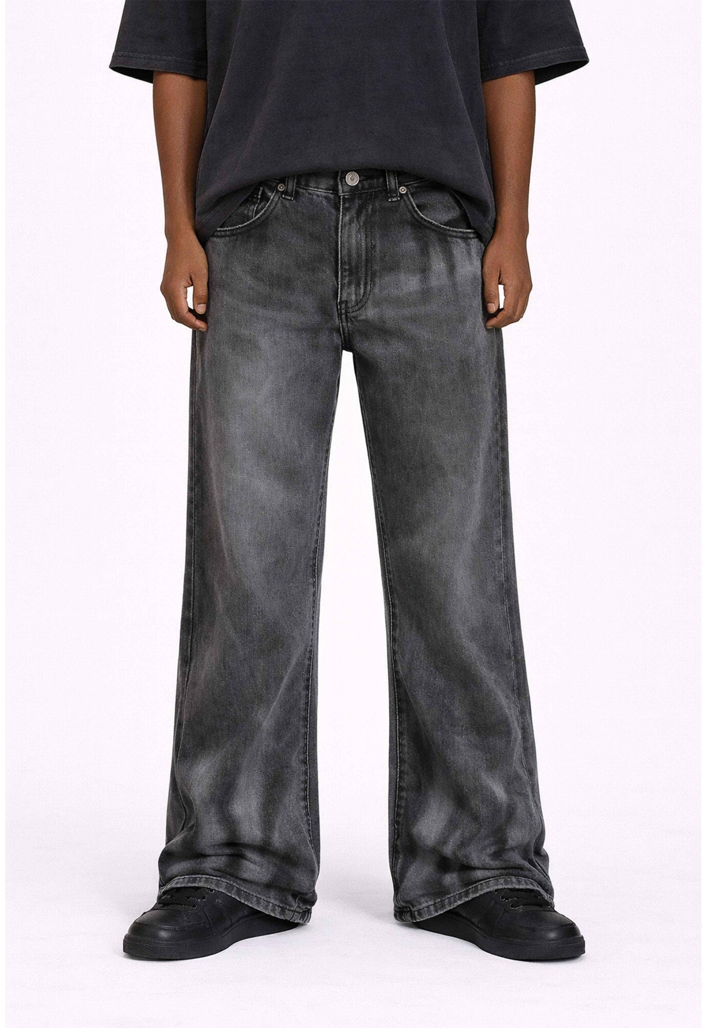 GREY VINTAGE FLARE DENIM