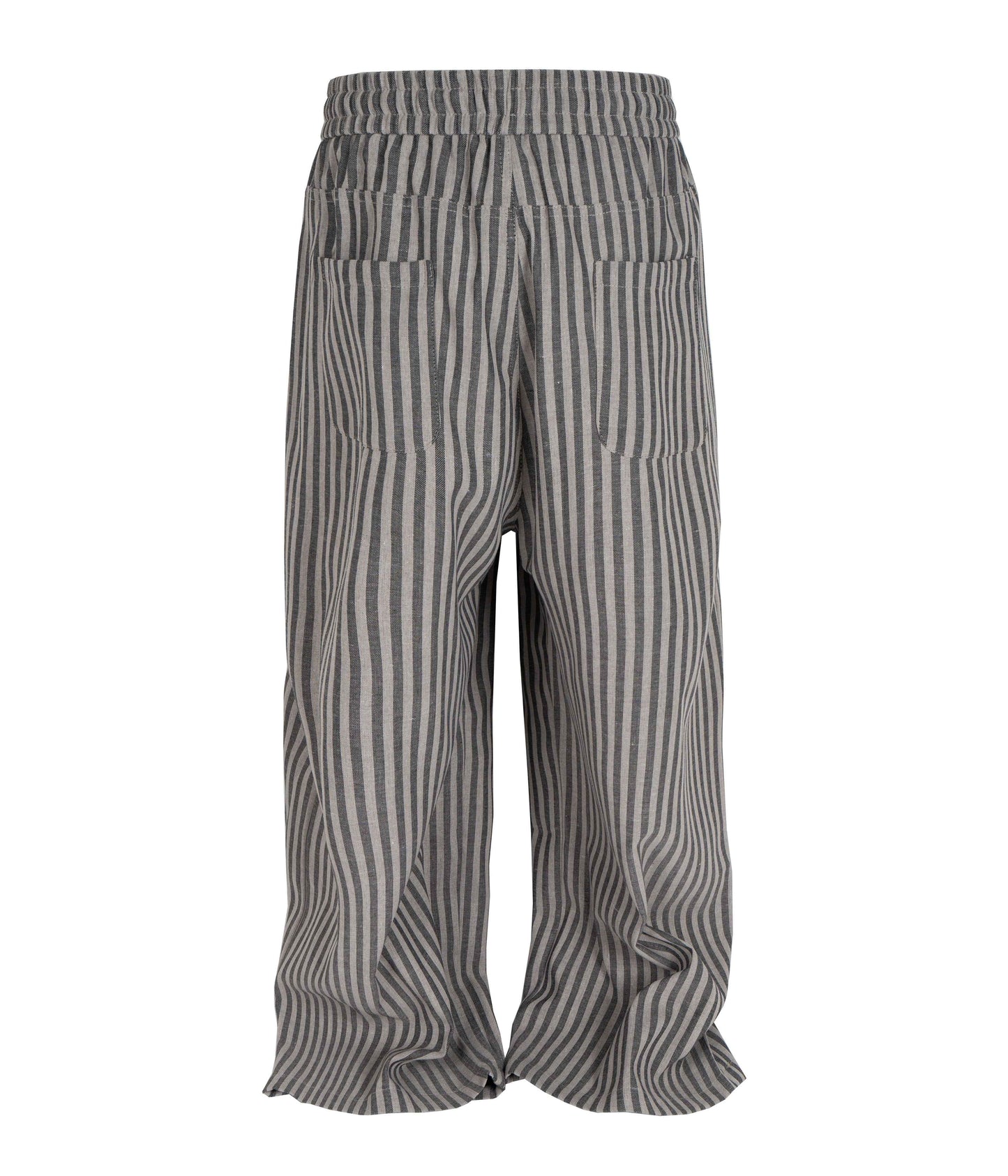 GREY STRIPED LOUNGE PANTS