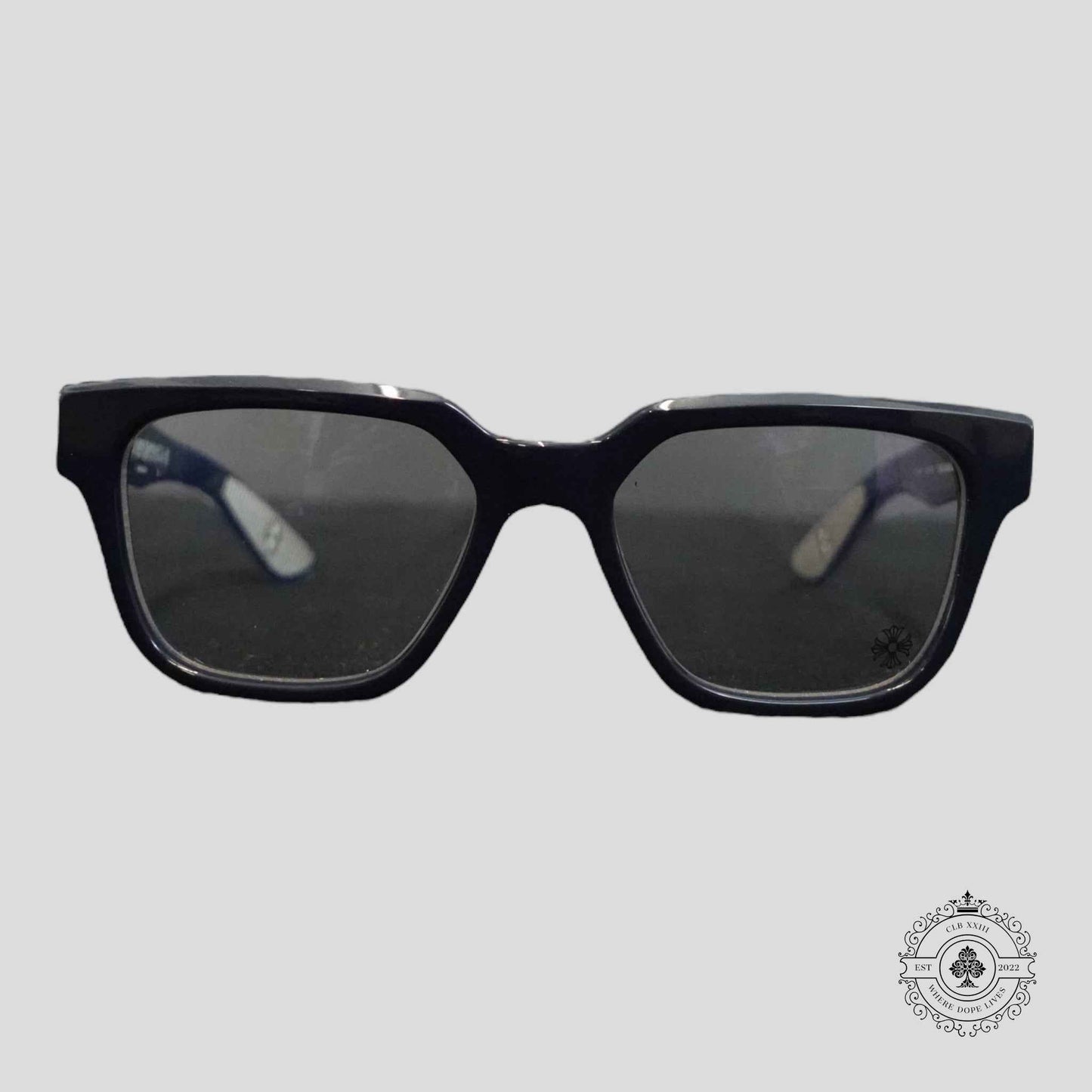 Chrome Hearts Vagillionaire II Glasses in Blue/Silver