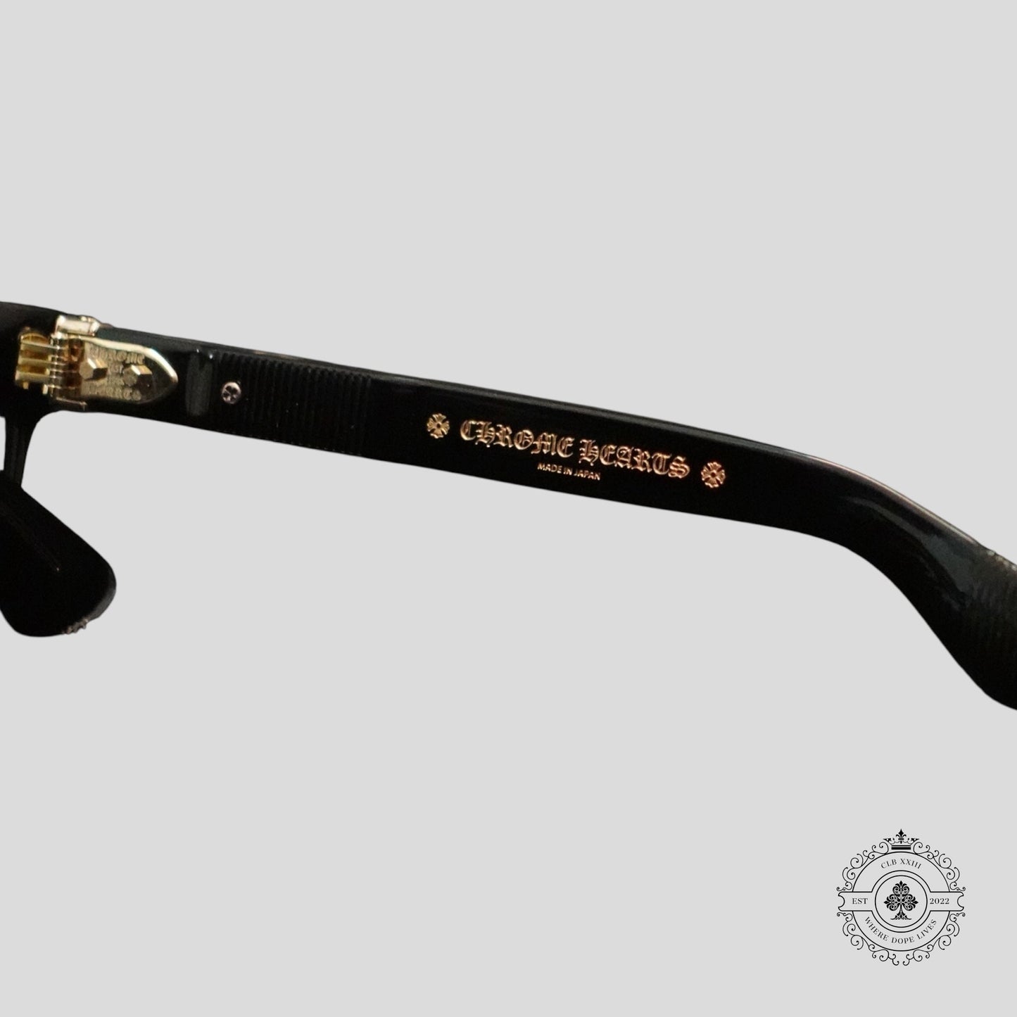 Chrome Hearts Pen 15 Glasses in Black/Gold