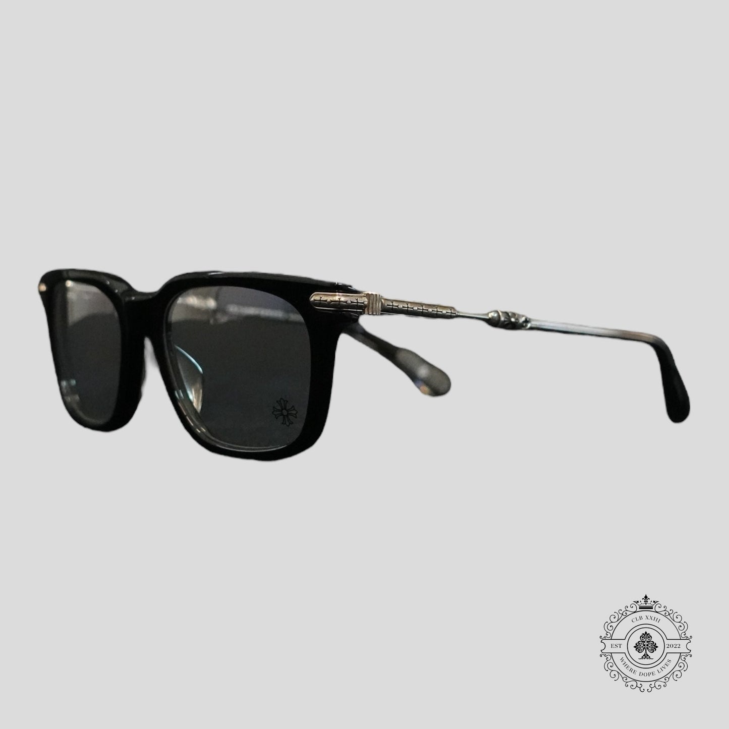 Chrome Hearts Tresticles Sunglasses in Black/Silver