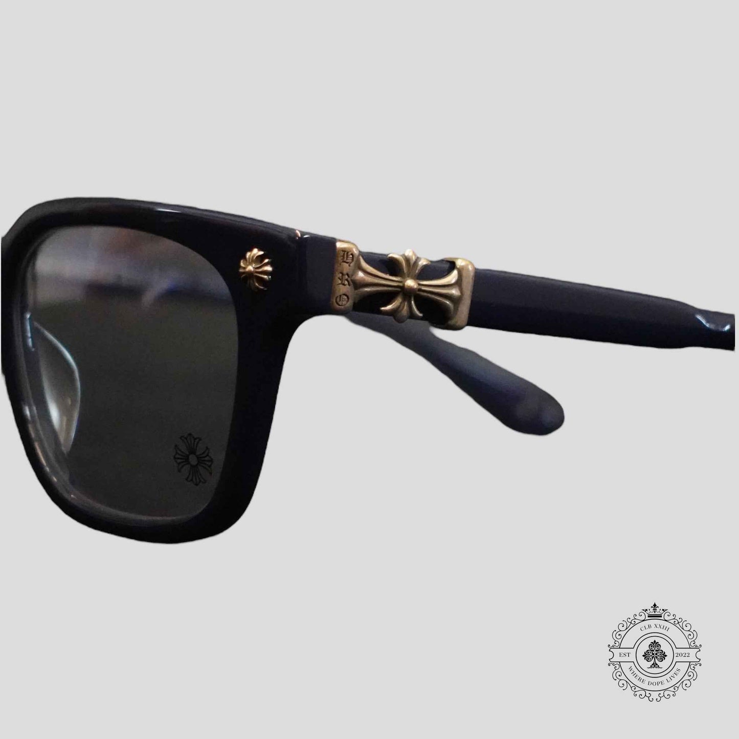 Chrome Hearts Cox Ucker Sunglasses in Blue/Silver