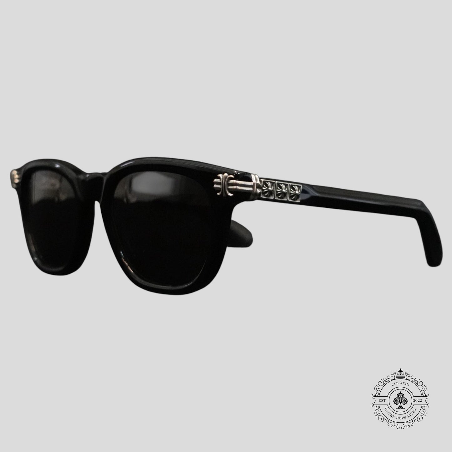 Chrome Hearts Smoke Show Glasses in Black/Silver