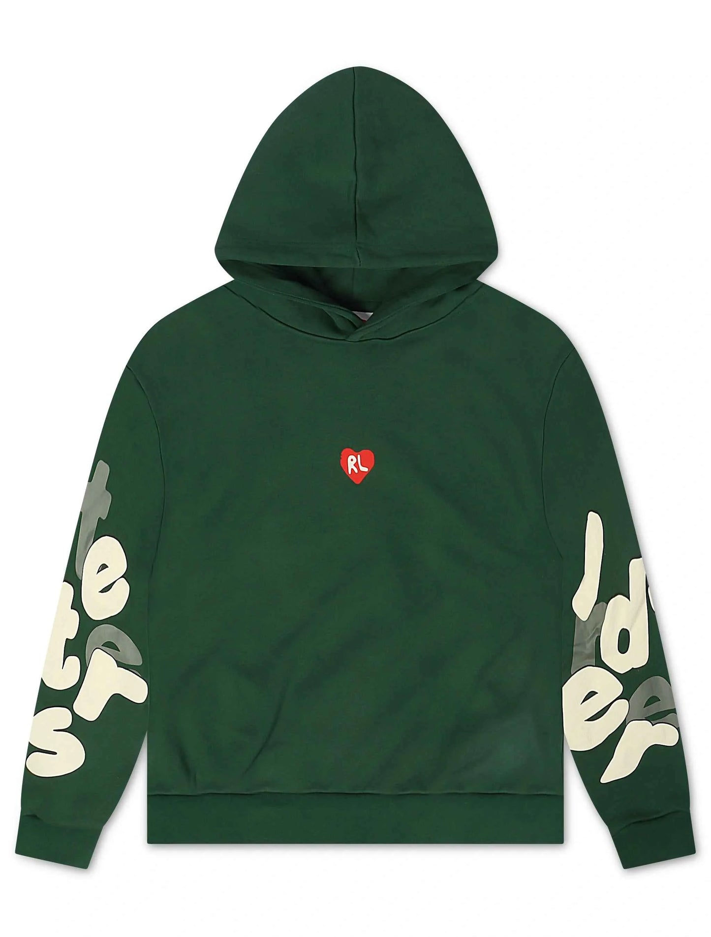 Red Letters Copy Me Scattered Hoodie - Green