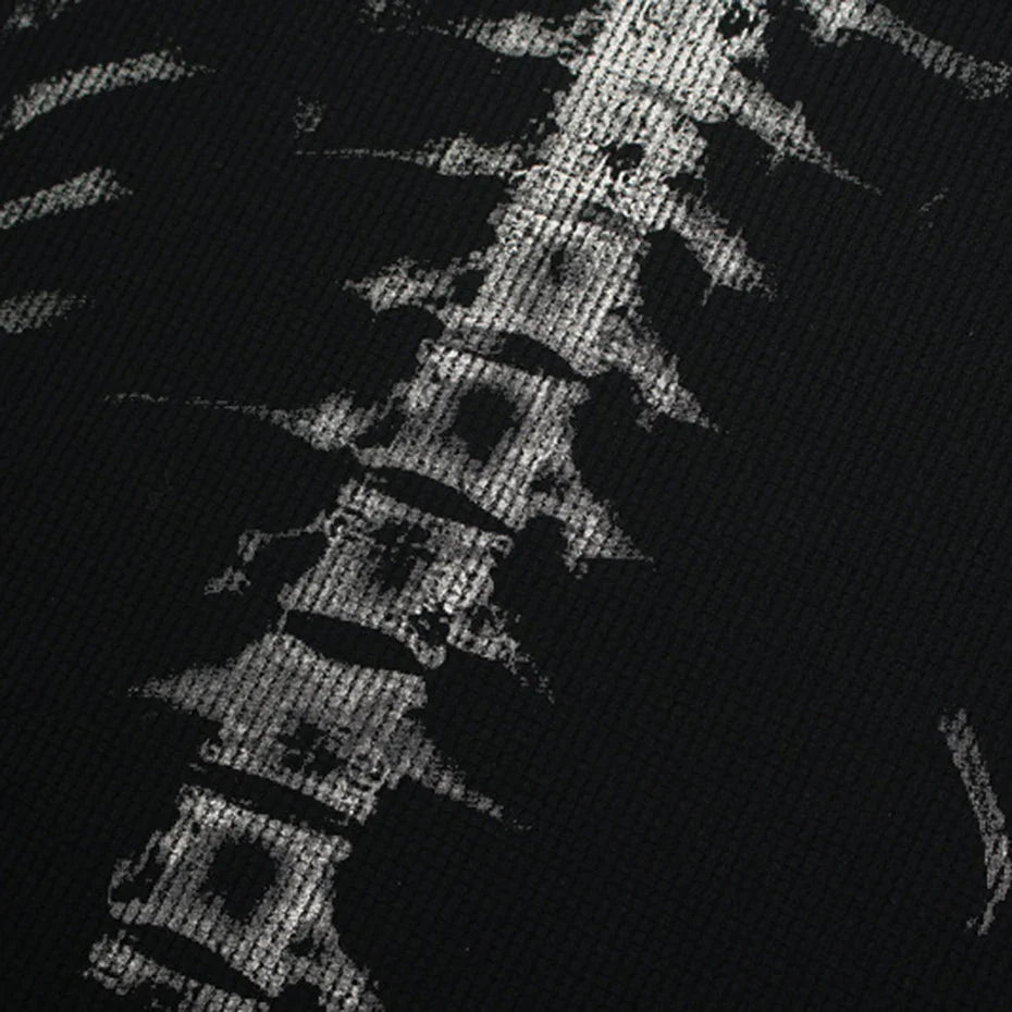 Skeleton Graphic Streetwear Oversized T Shirt