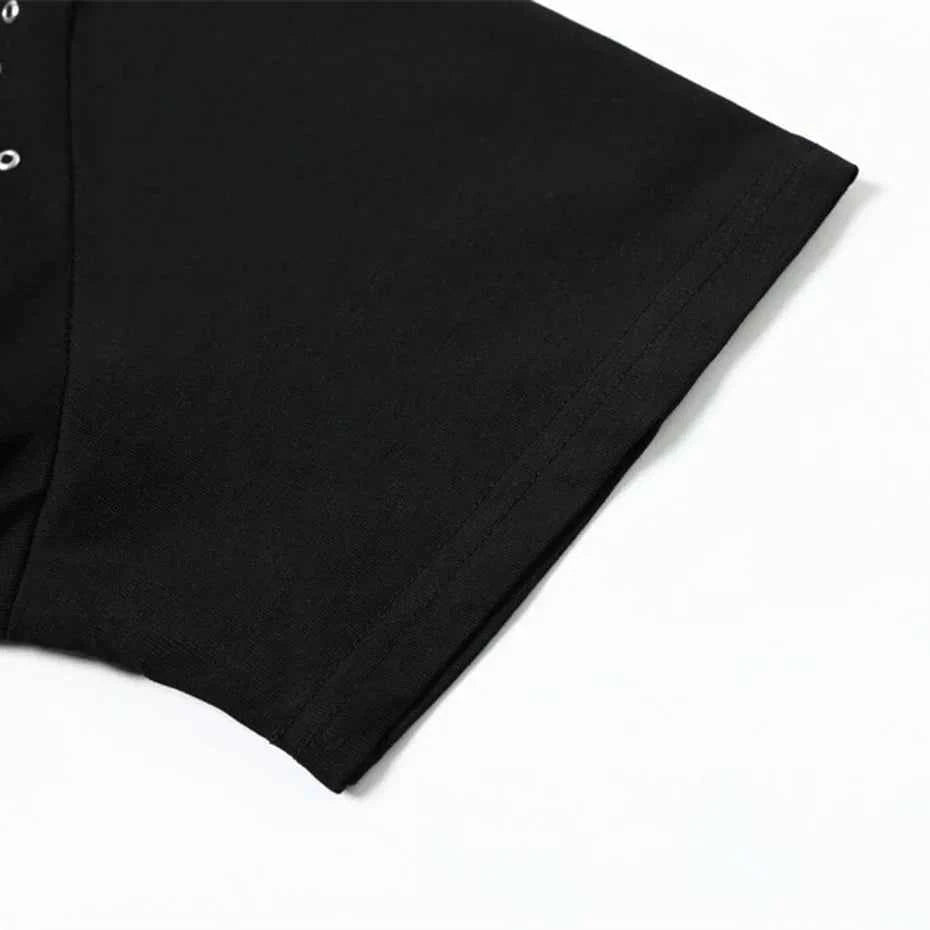 Streetwear Metal Graphic Oversized T-Shirts