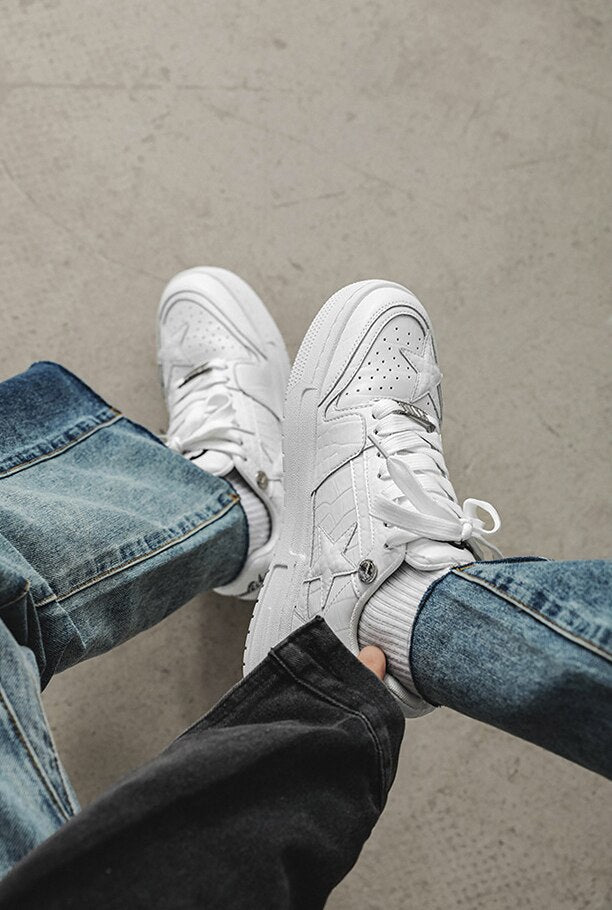 Stars Chunky Shoes - Multi-Dimensional Luxury Platform Trainers | LuxuryUrbanwear - JUSTLUXURY