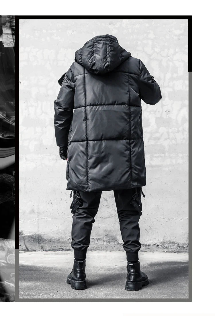 Long Zipper Style Padded Jacket