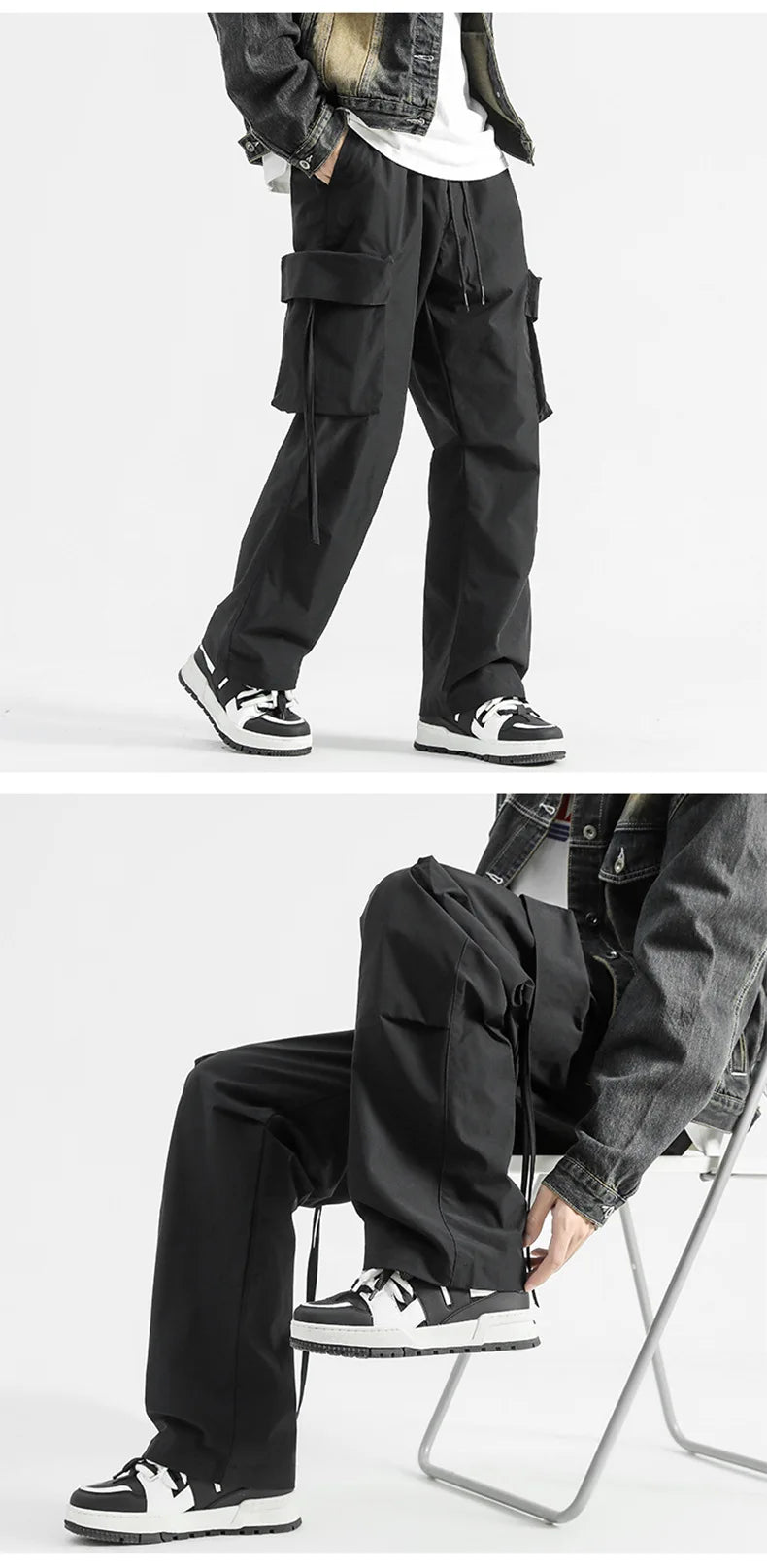 Y2K Streetwear Harem Straight Leg Pants