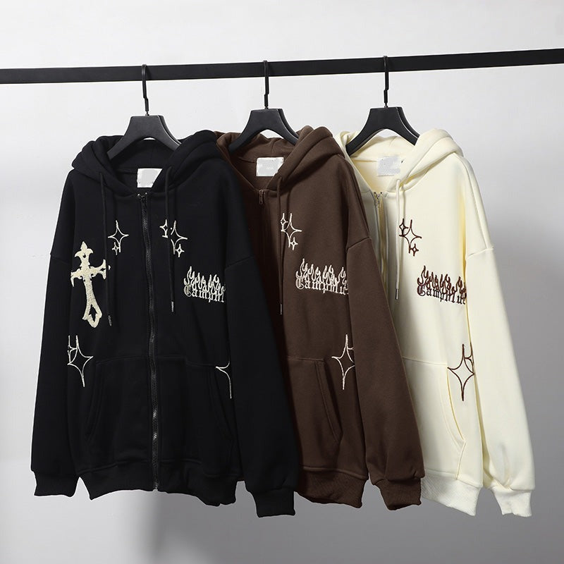 Sparks | Oversized Zipper Hoodie
