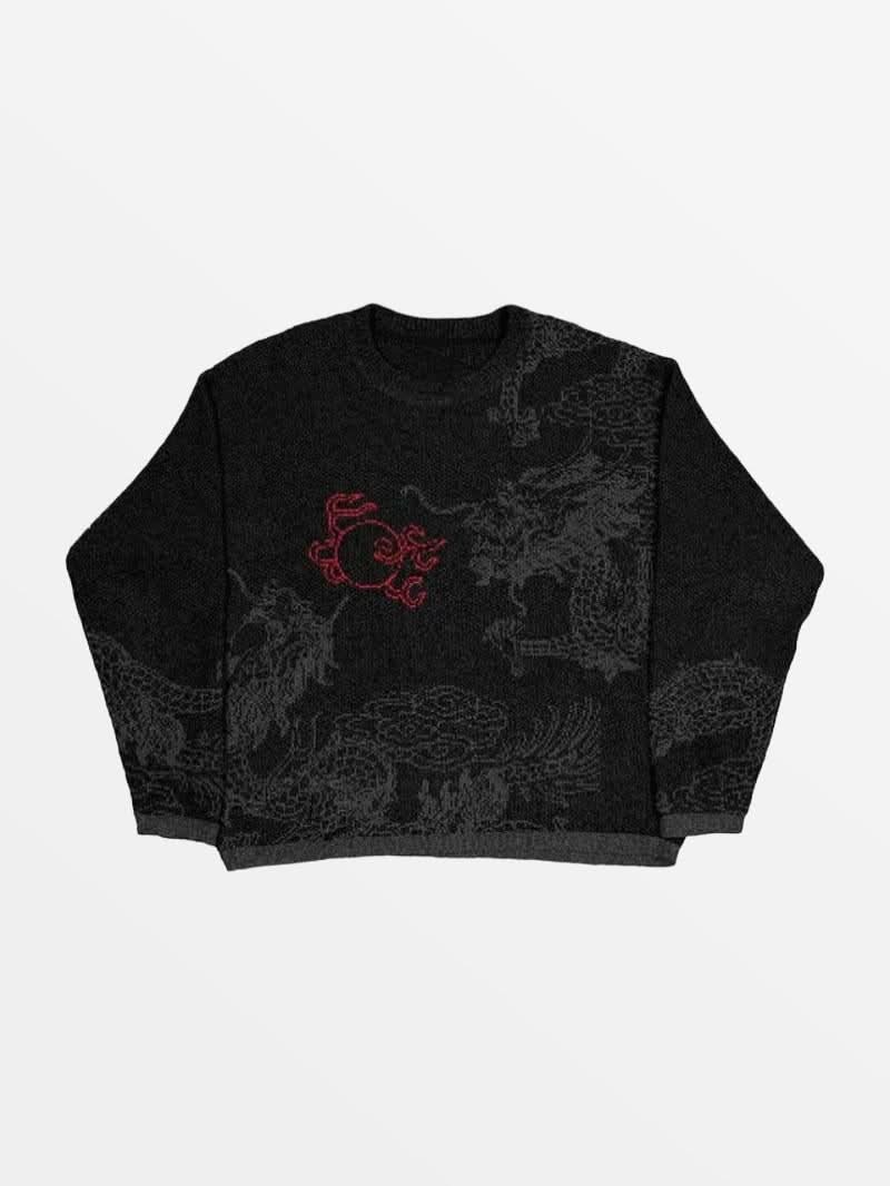Knitted Sweater Dragon
