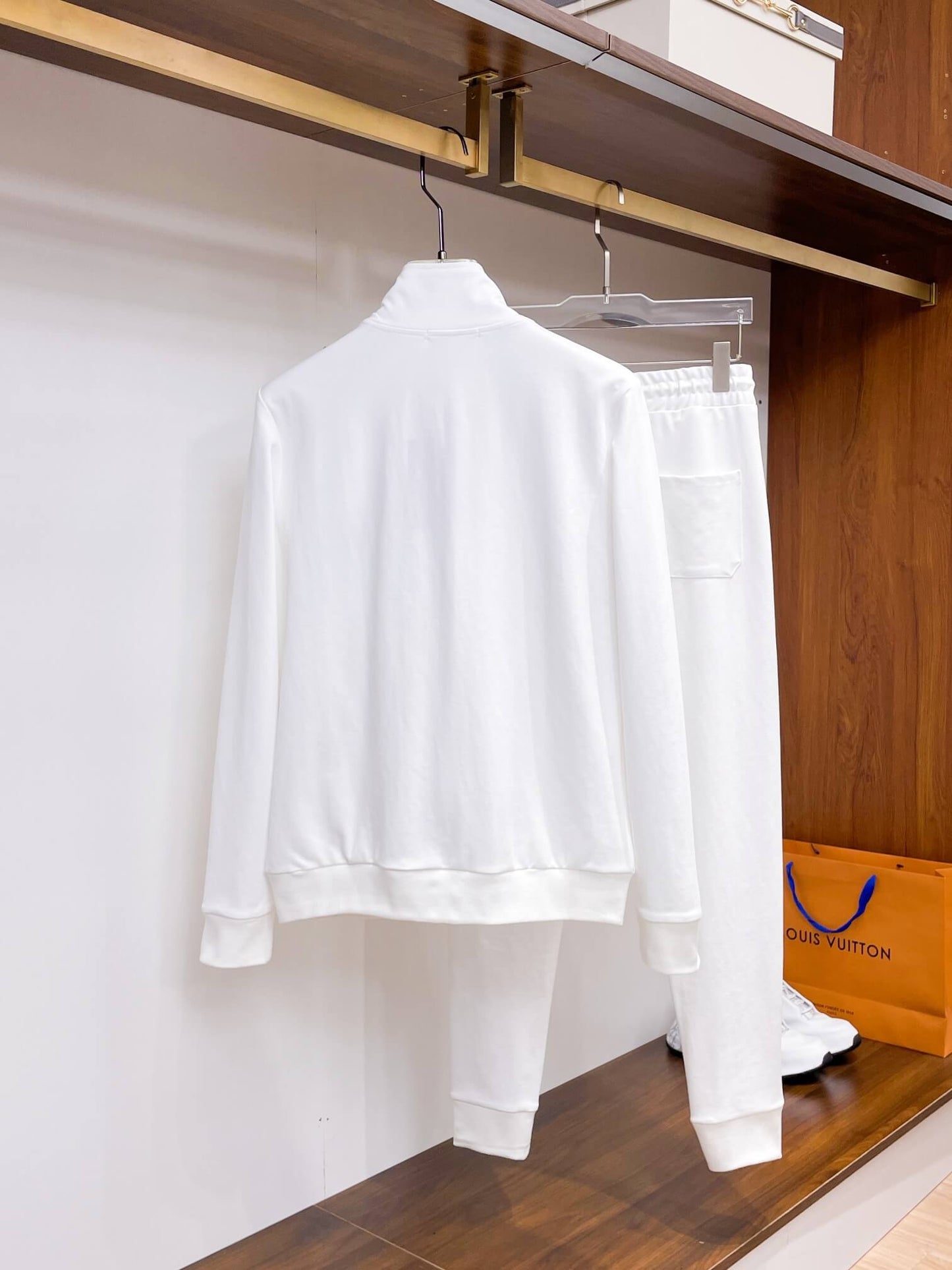 Stefano Ricci Eagle Logo Technical Jersey Tracksuit White CUSTOM