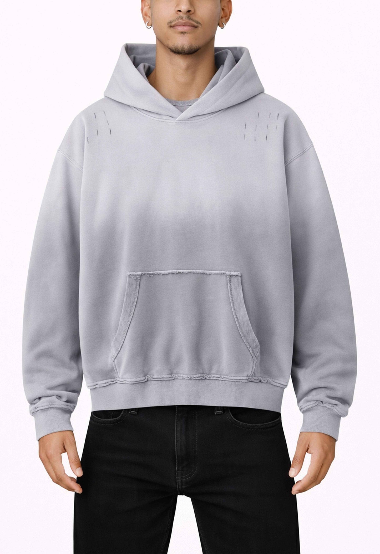 GREY SUNFADE HOODIE