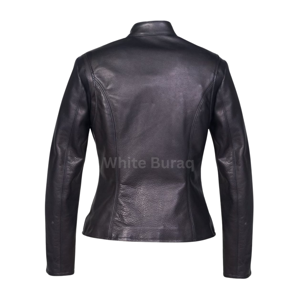 Women's Black Lightweight Cowhide Cafe Racer Jacket