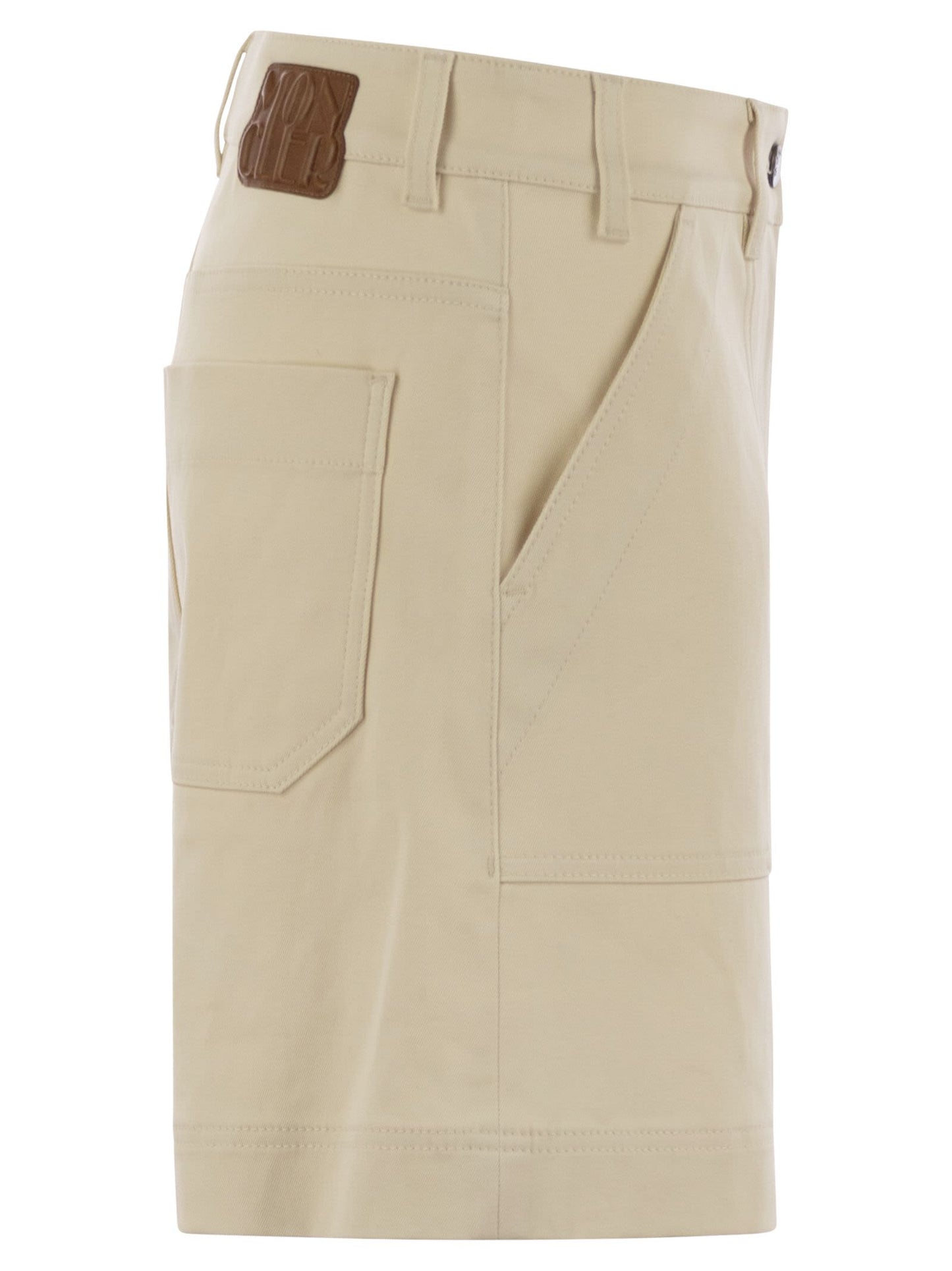 Moncler Women Cotton Gabardine Shorts