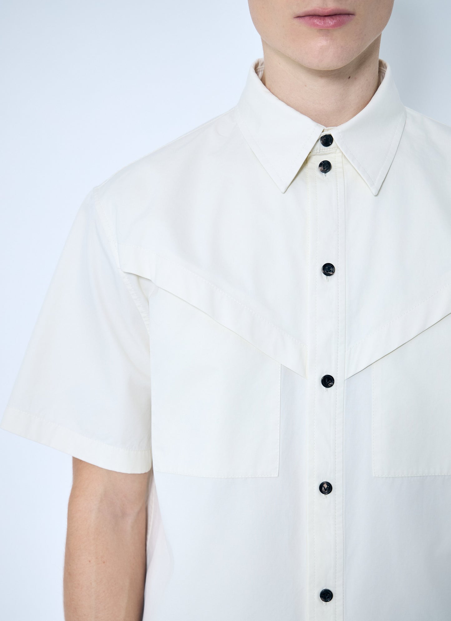 Bottega Veneta Men Light-Cotton Twill Shirt