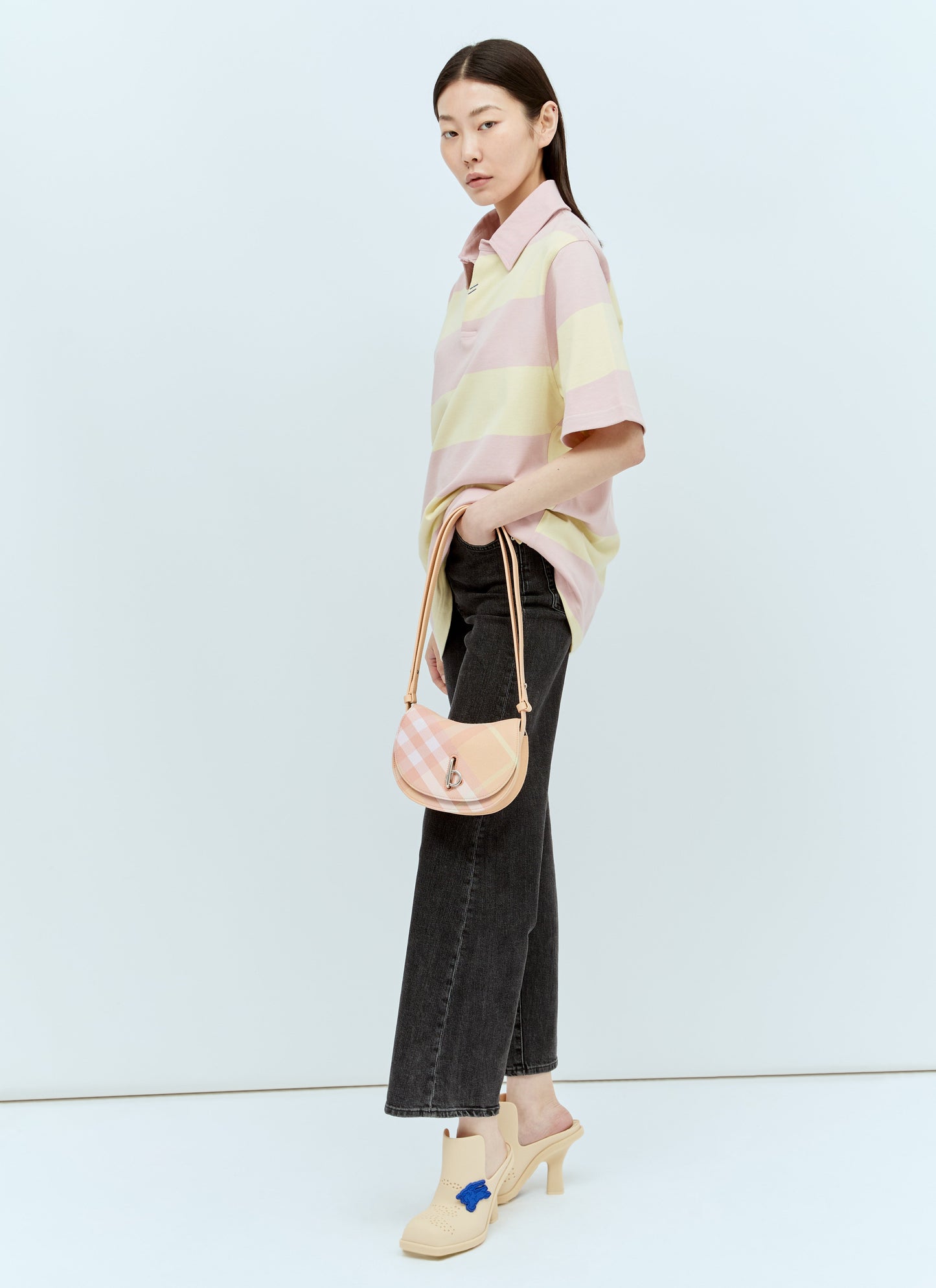 Burberry Women Rubber Highland Mules