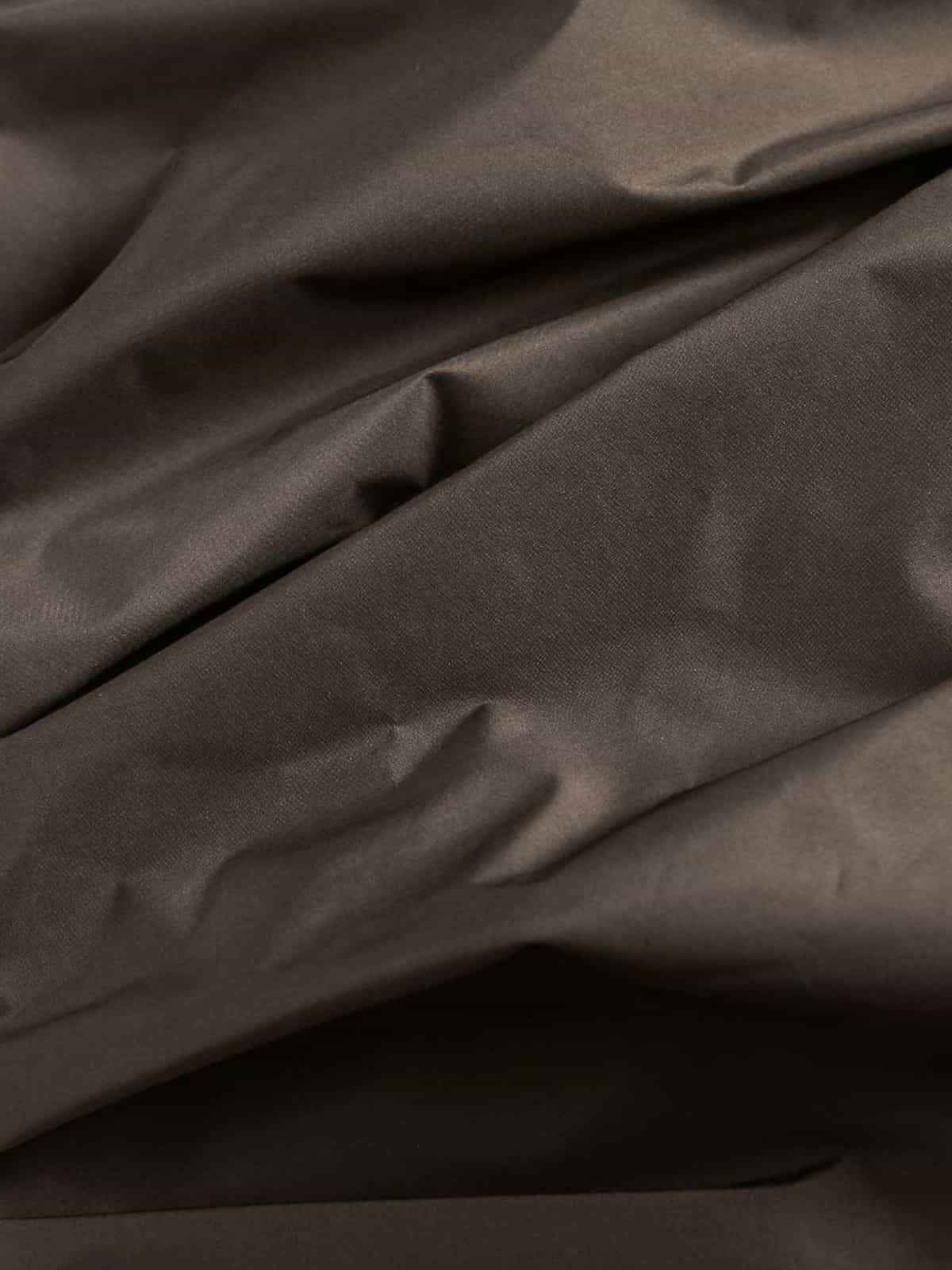 Vintage Fleece Collar Ruched Padded Bomber Jacket