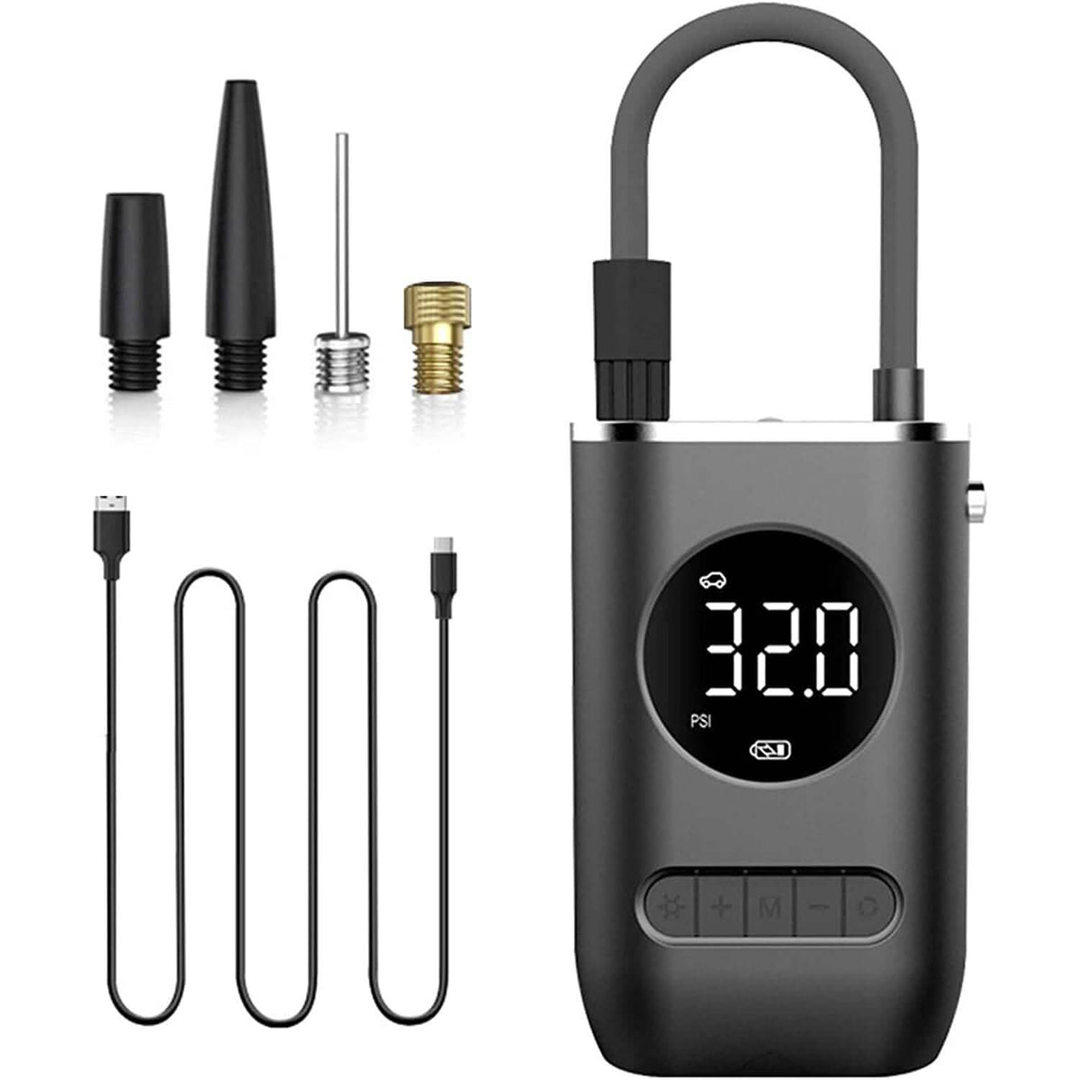 Cpplia Wireless Air Pump Digital Tire Pressure Detection LED Tire Inflator