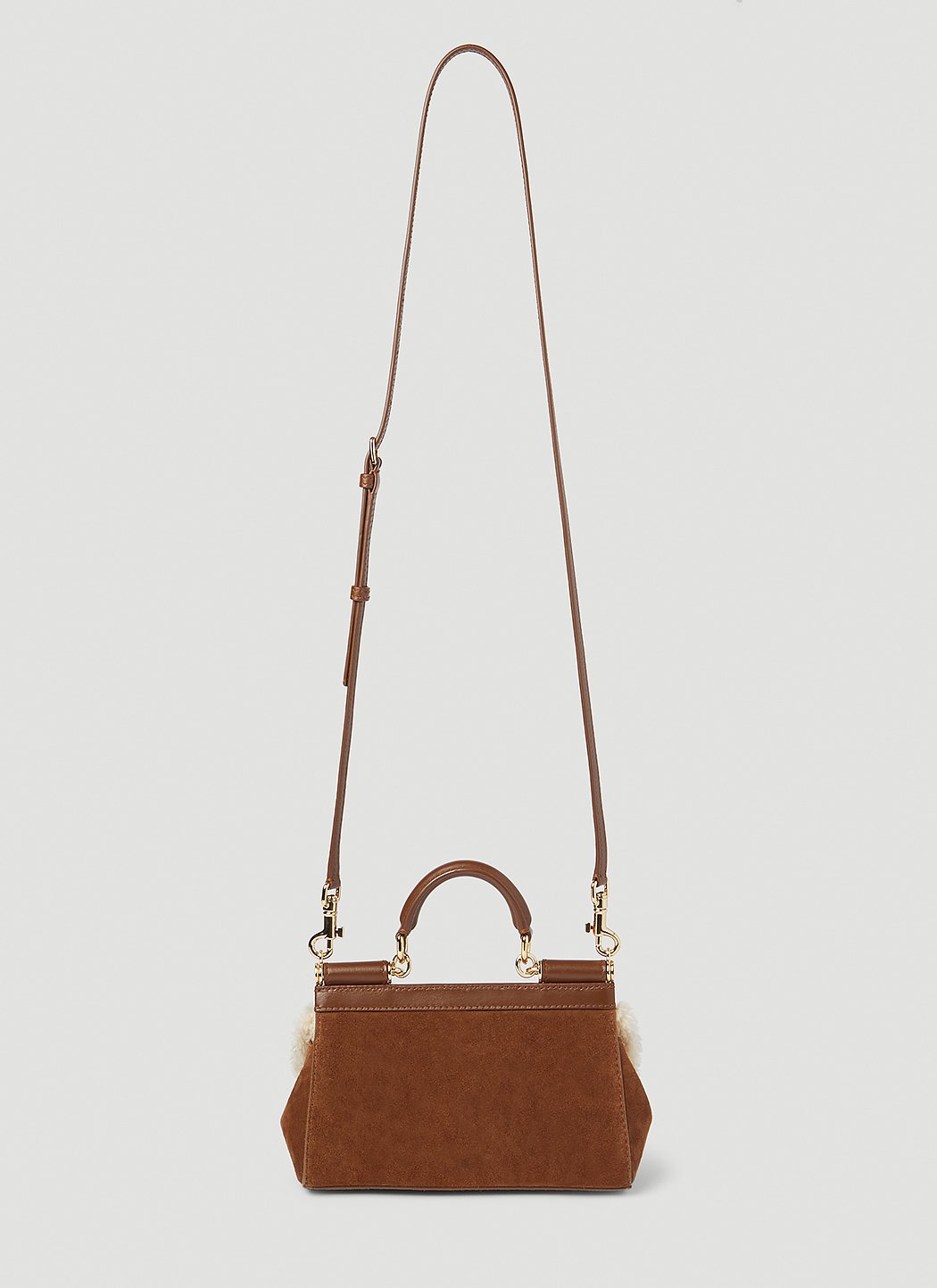Dolce & Gabbana Women Sicily Suede Small Handbag