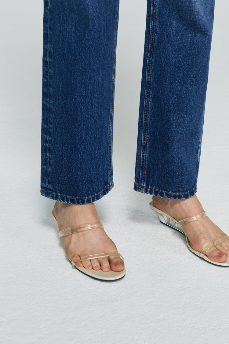 Manhattan High Rise Straight Ankle Jeans HJ160 - JUSTLUXURY