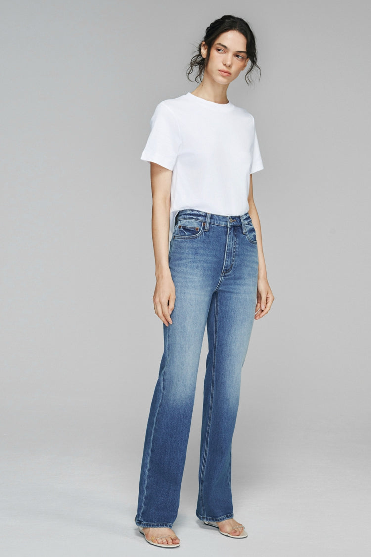 Barbara High Rise Bootcut Jeans HJ004 - JUSTLUXURY