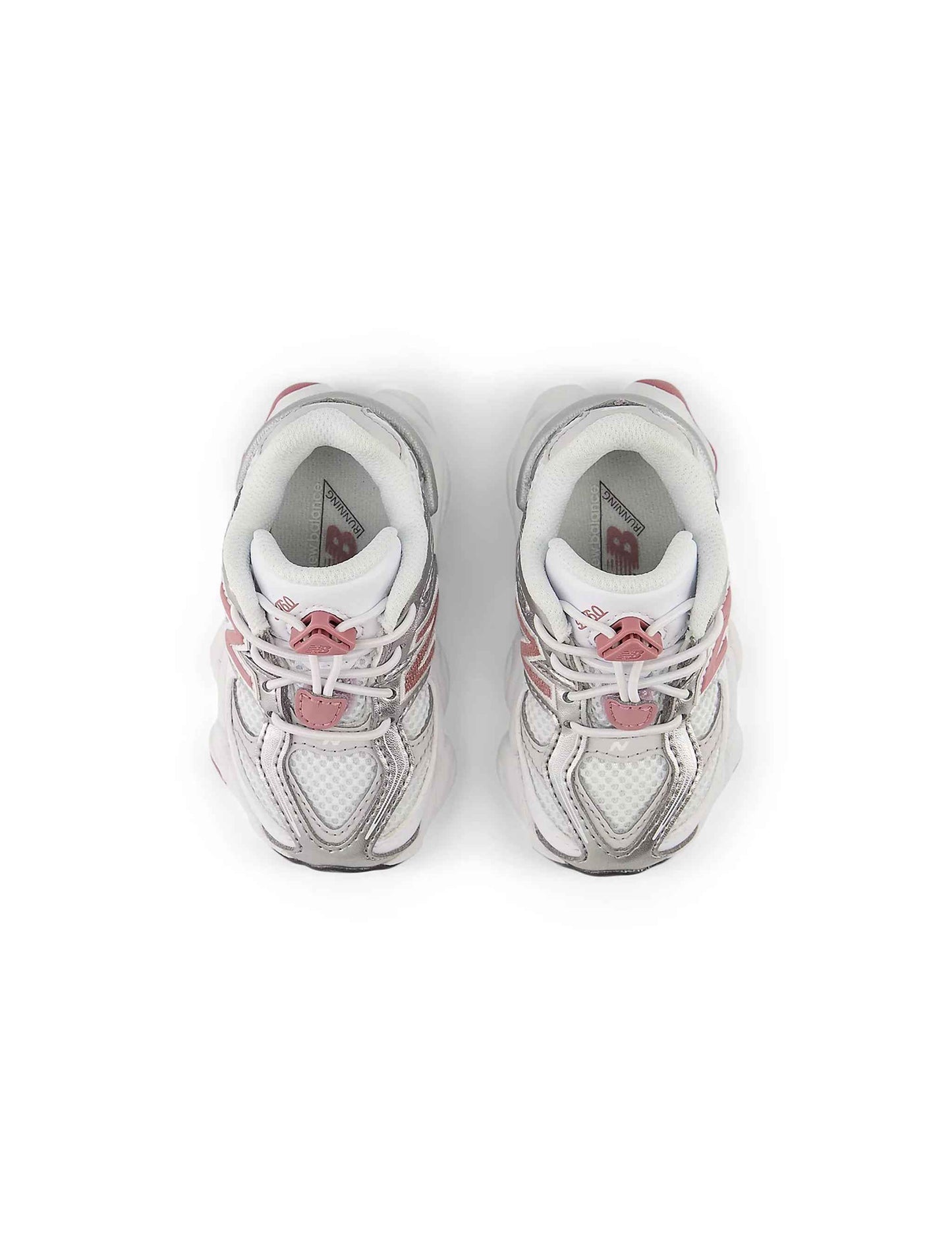 New Balance (TD) 9060 Bungee Shoes - White/Rosewood