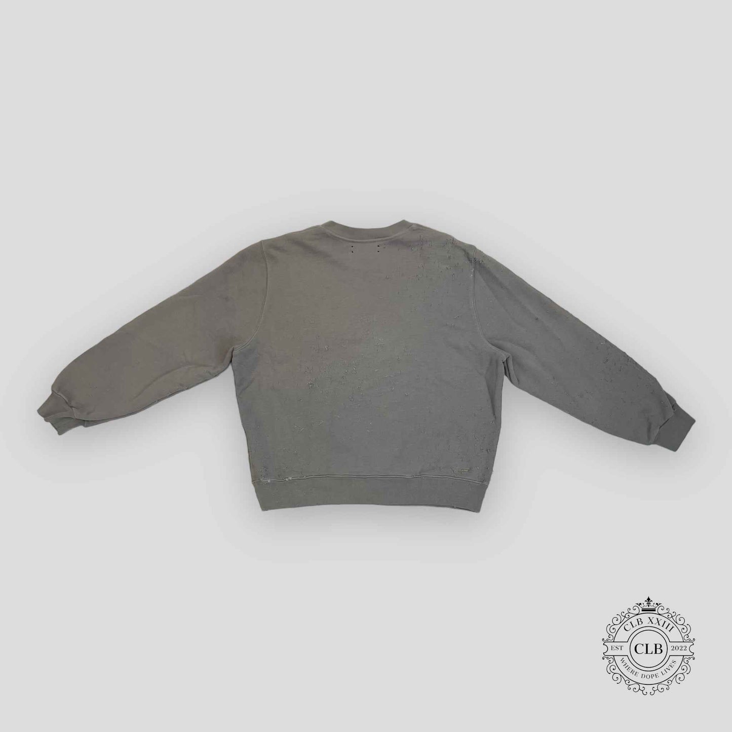 Amiri Shotgun Crewneck in Grey