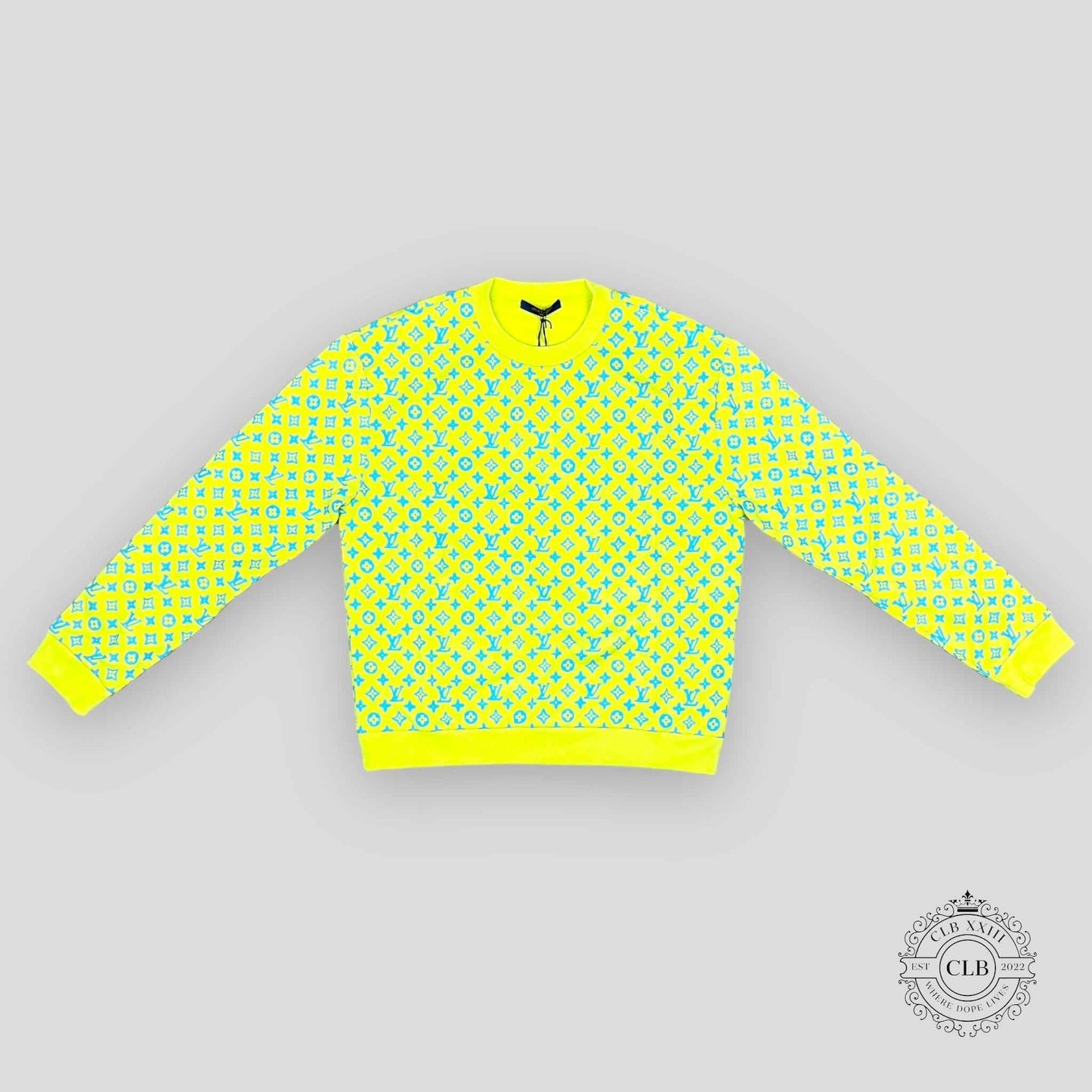 Louis Vuitton Monogram Sweater in Yellow / Blue