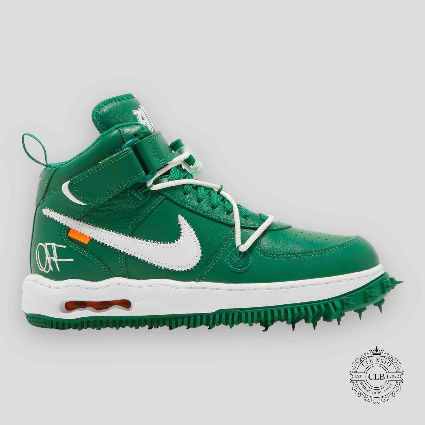 NIKE AIR FORCE 1 MID X OFF WHITE "PINE GREEN"