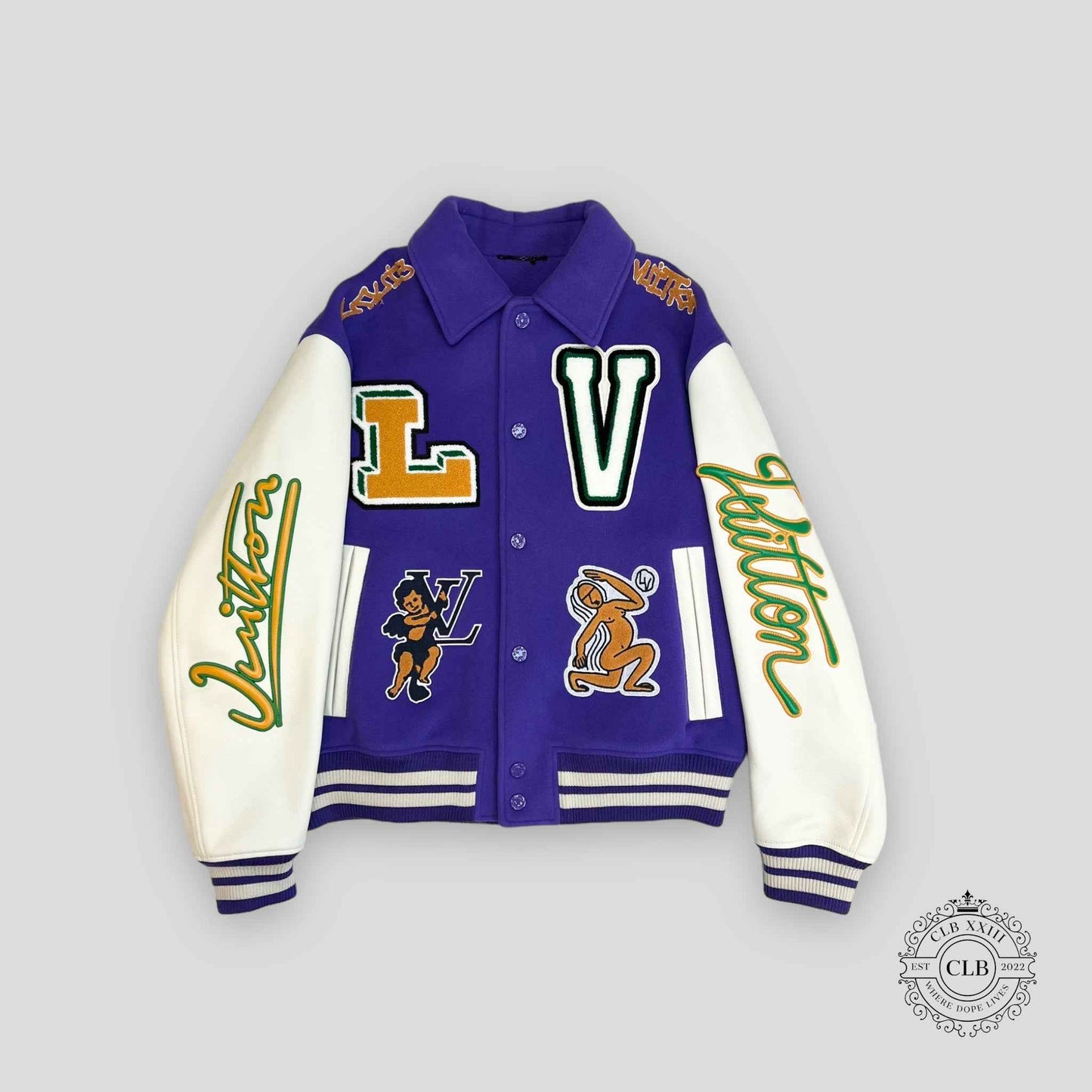 Louis Vuitton Runaway Frog Varsity Jacket