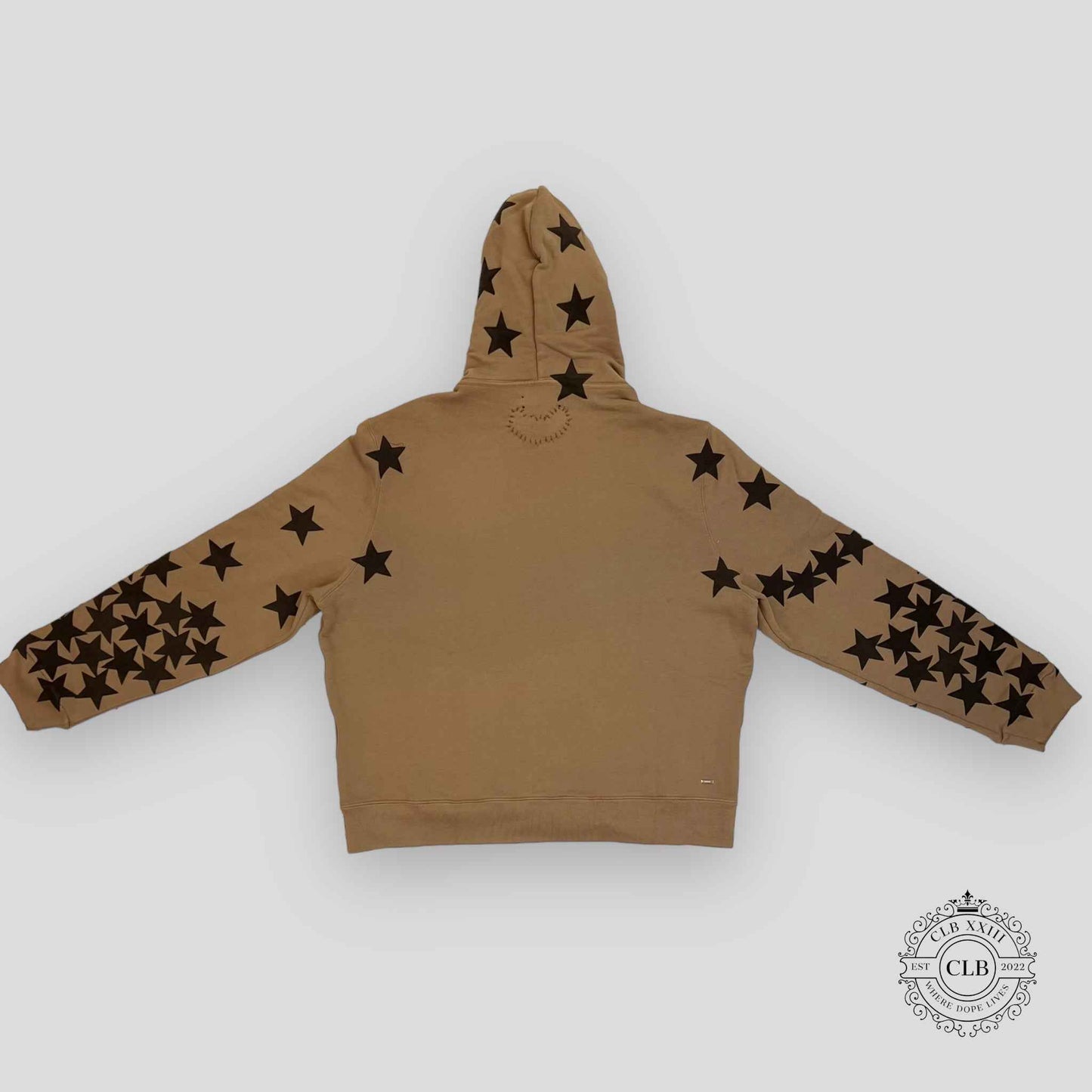 Amiri Chemist Ultra Suede Hoodie in Tobacco