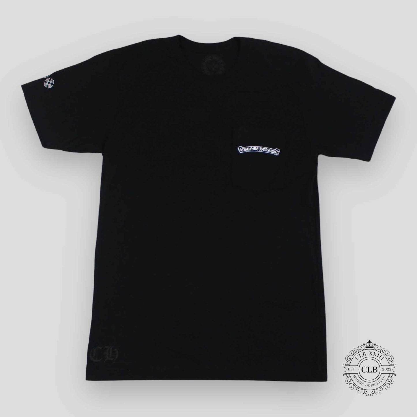 CHROME HEARTS DAGGER SHORT SLEEVE TEE - BLACK / PINK
