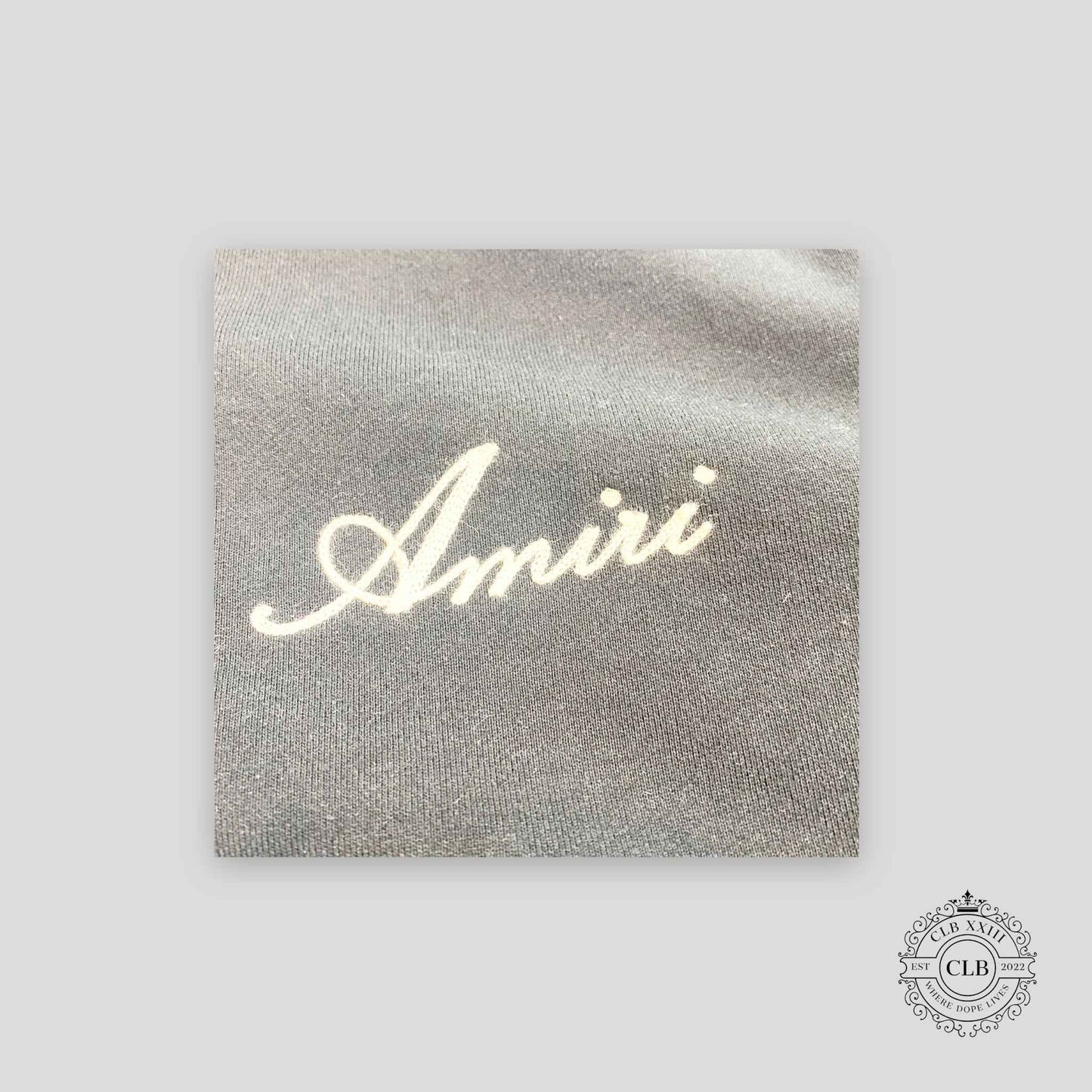 AMIRI STITCH LOGO HOODIE - BLACK