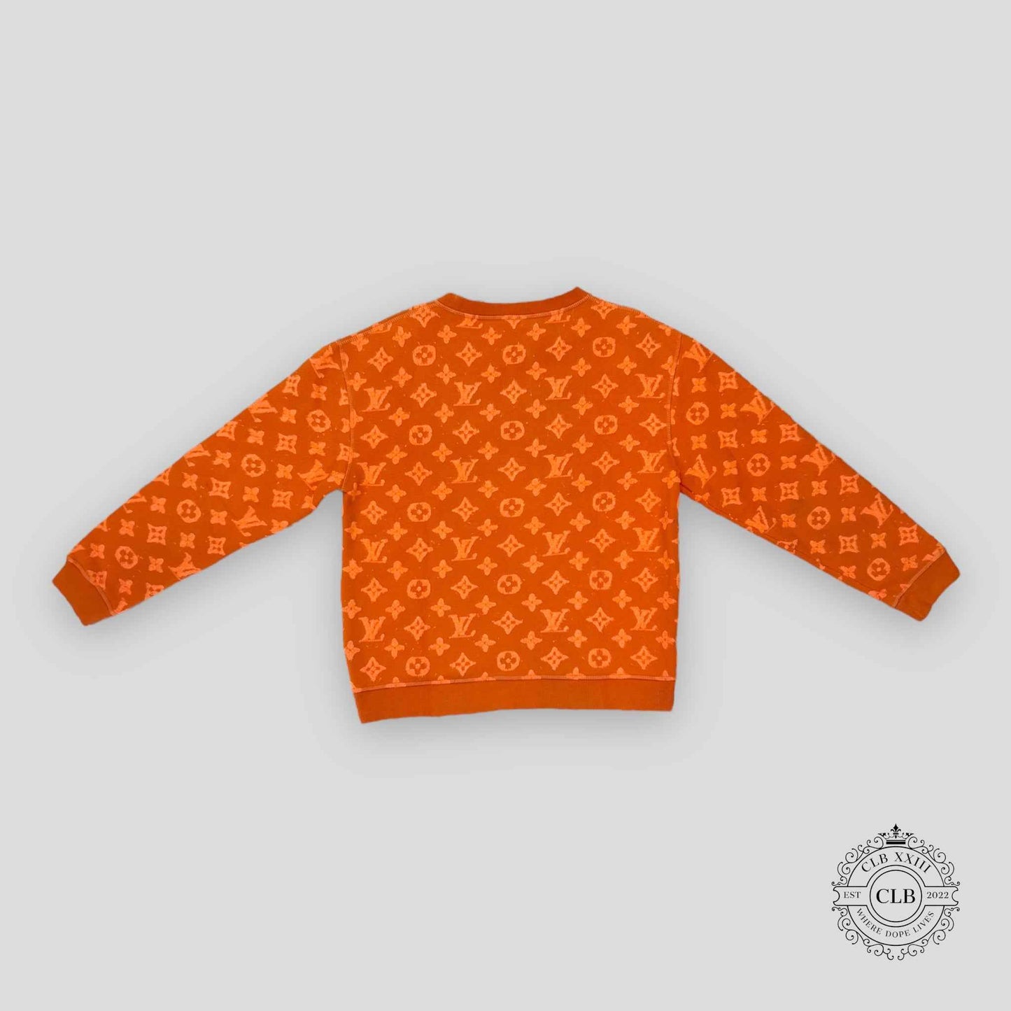 Louis Vuitton Monogram Crewneck Sweater in Orange