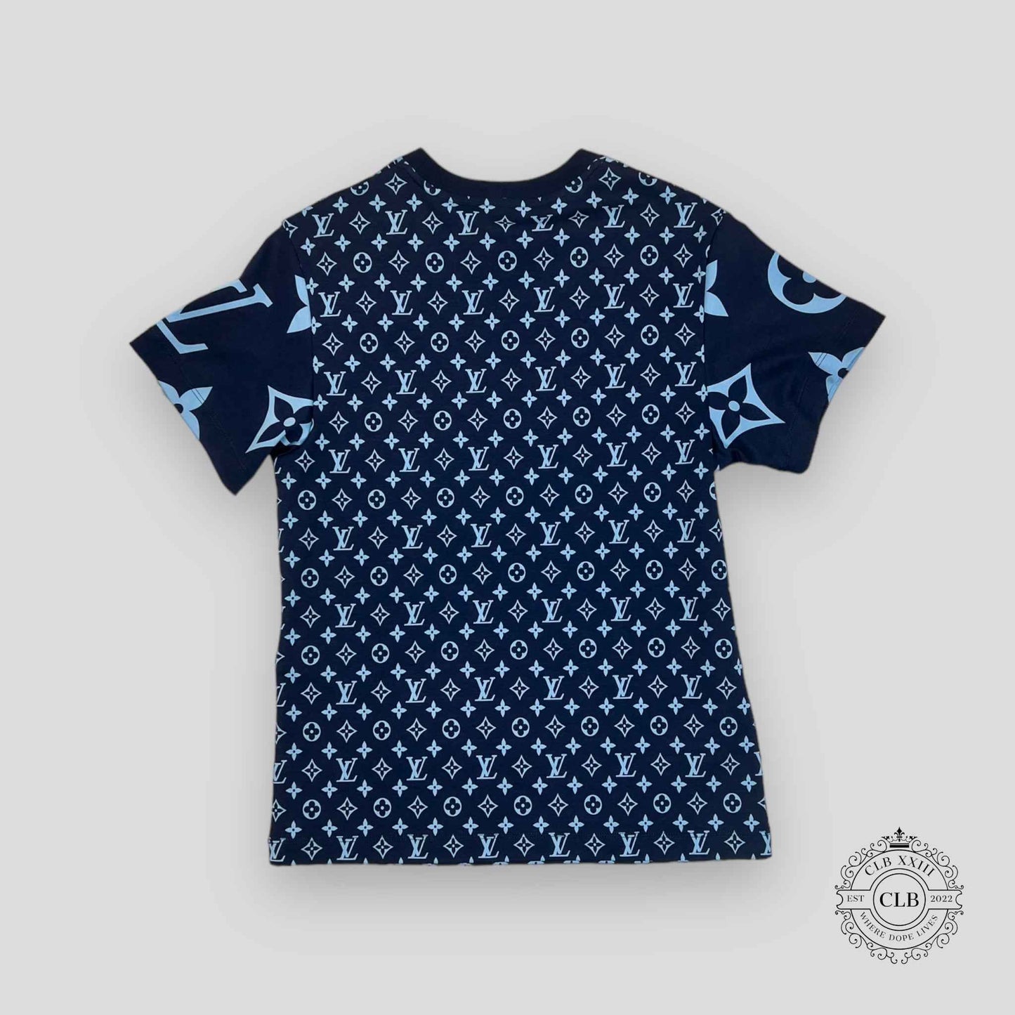 LOUIS VUITTON MIXED MONOGRAM T-SHIRT - MARINE