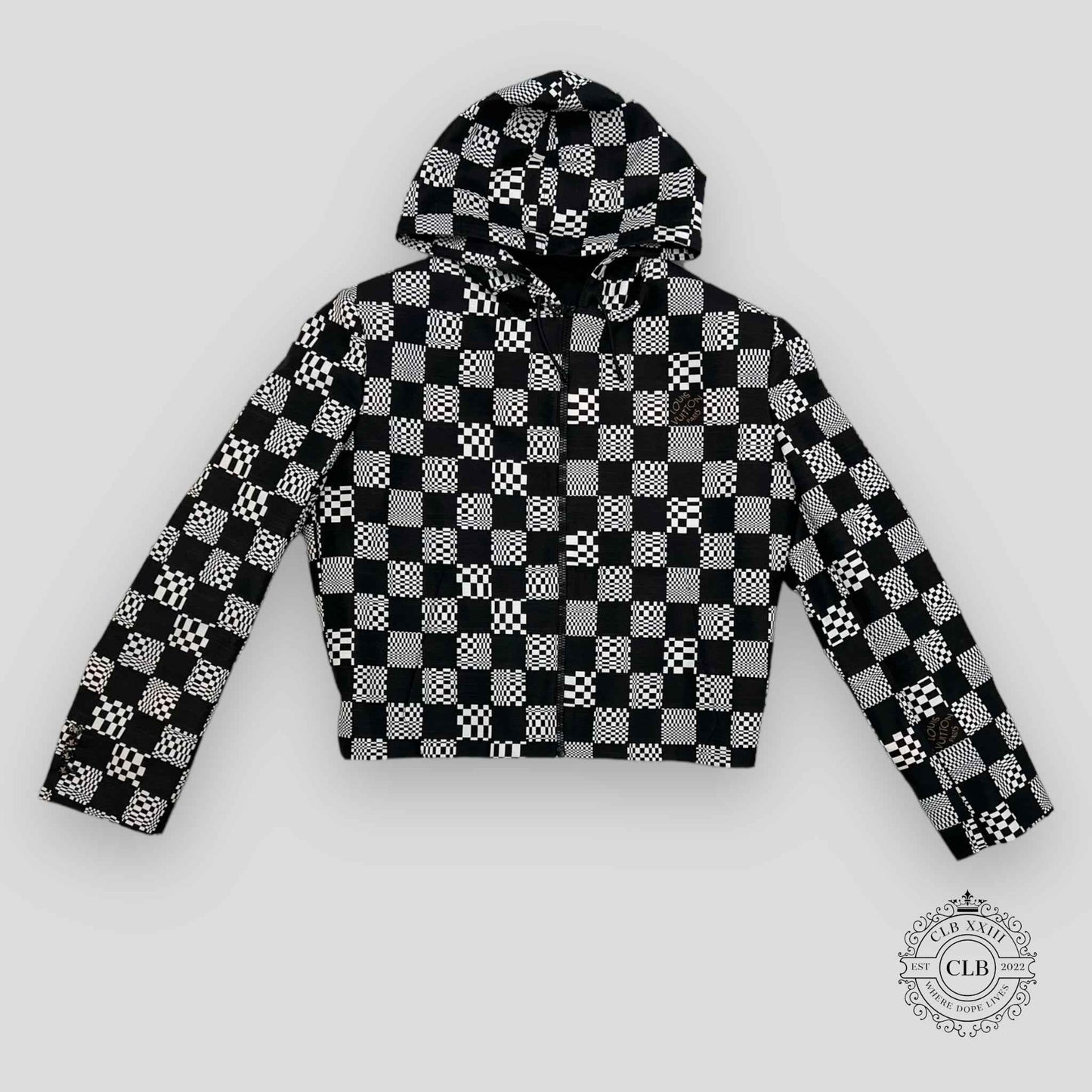 LOUIS VUITTON CONSTRUCTED HOODIE - BLACK