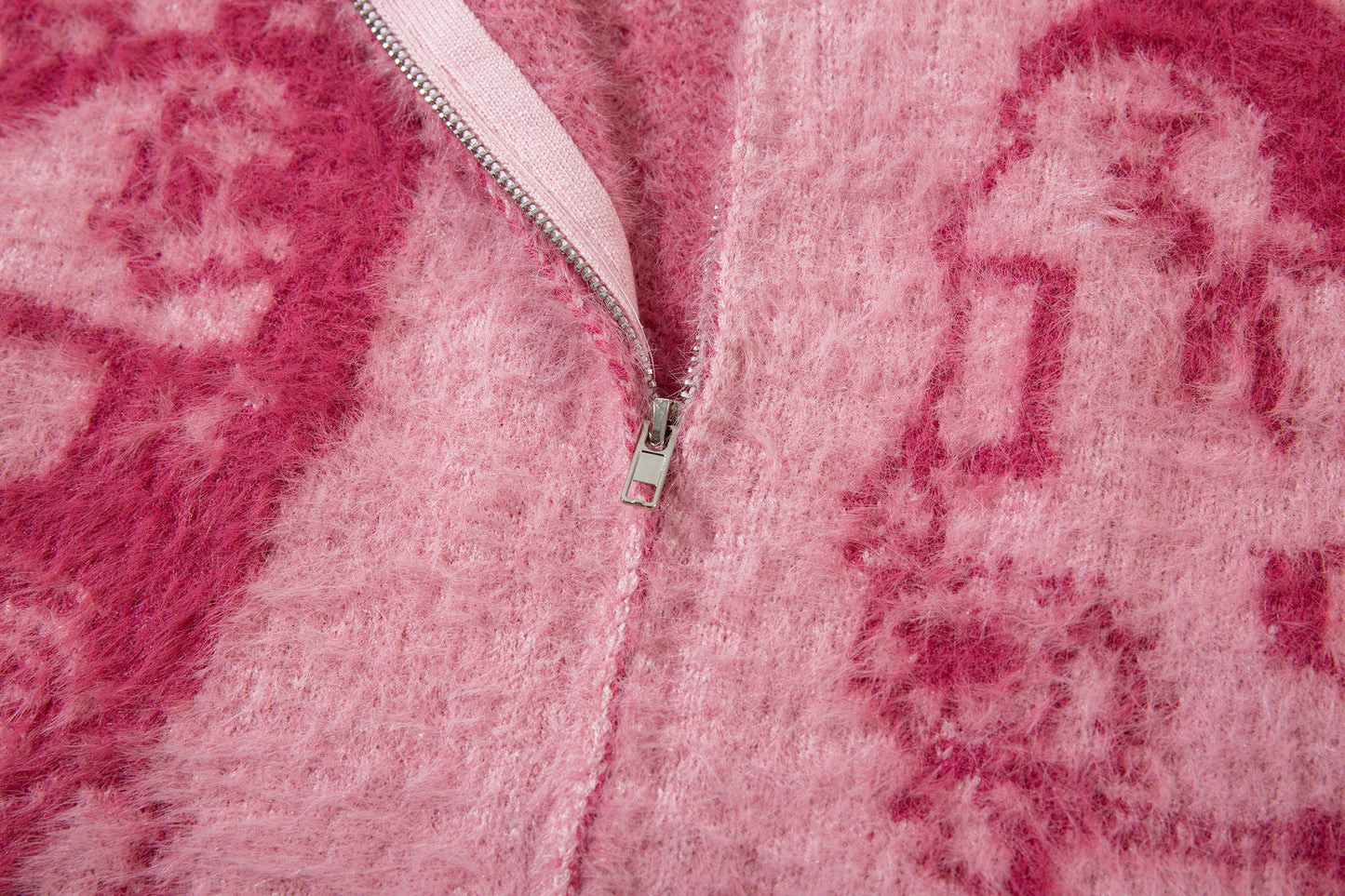 Anime Graphic Cardigan | Zip Fuzzy Jacket