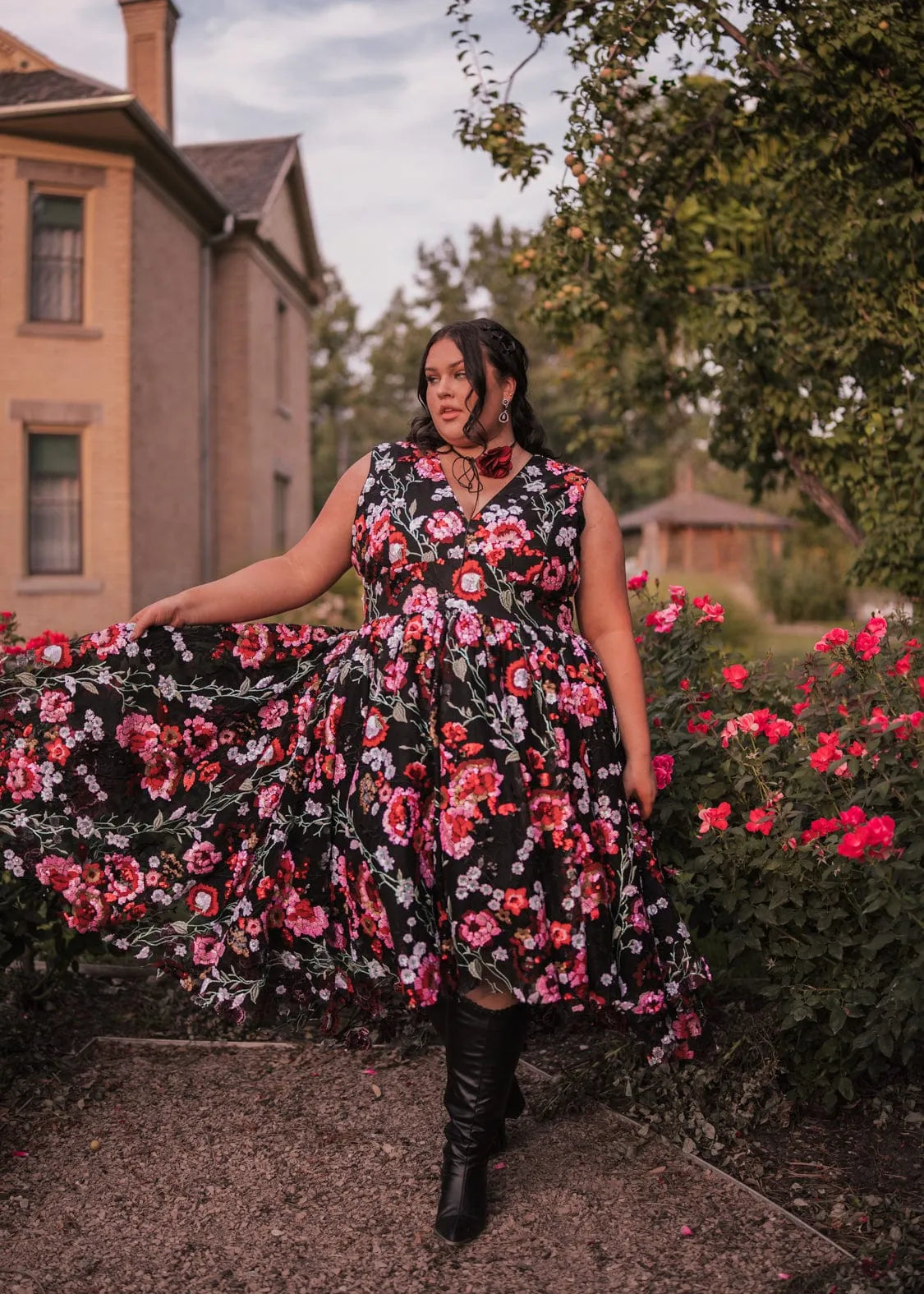 Ebony Rose Dress - JUSTLUXURY