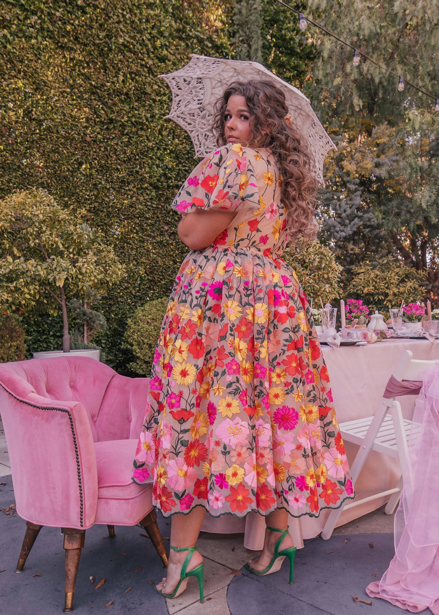 English Garden Dress - JUSTLUXURY